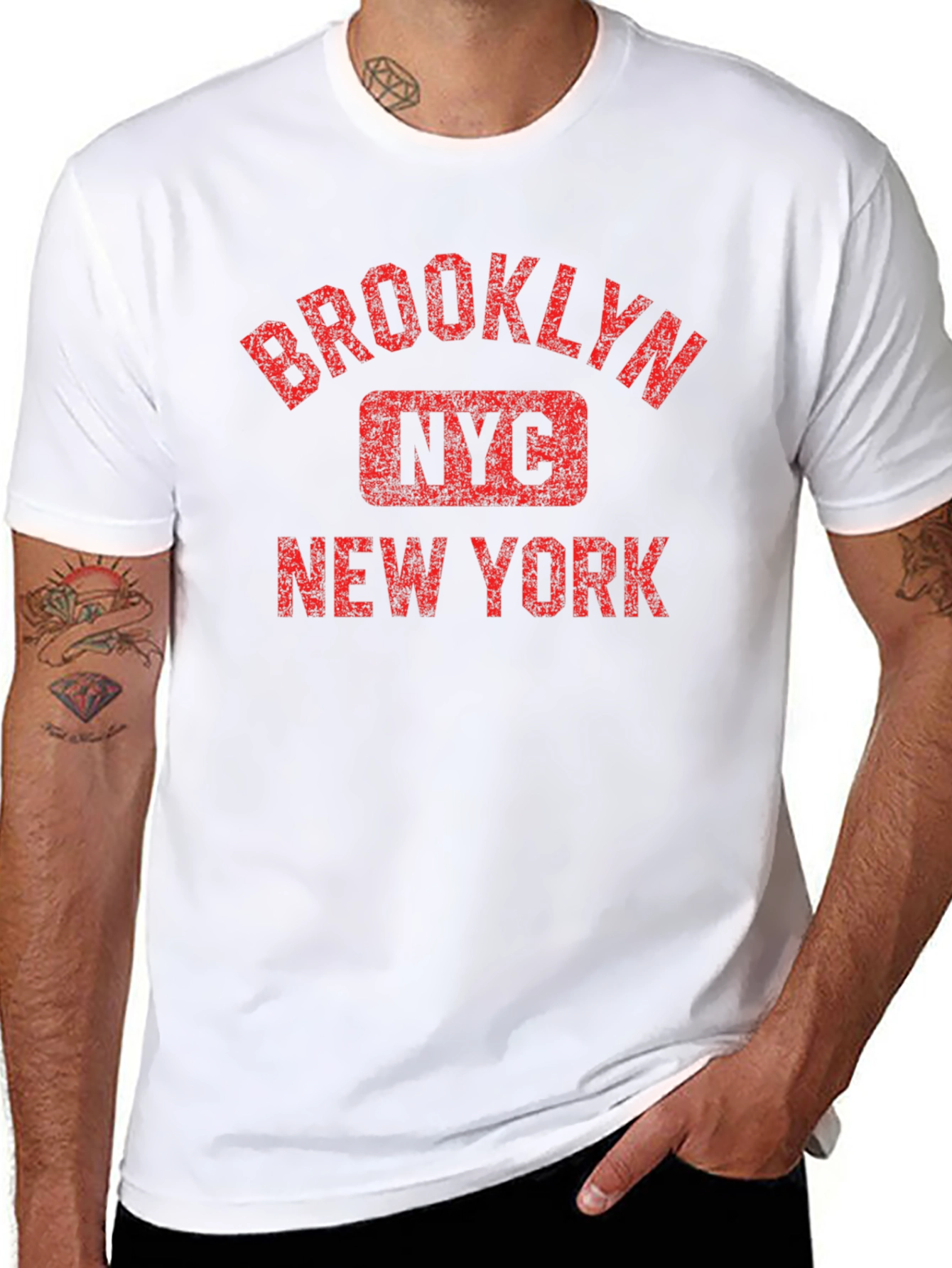 Brooklyn NYC New York Black Graphic T-Shirt