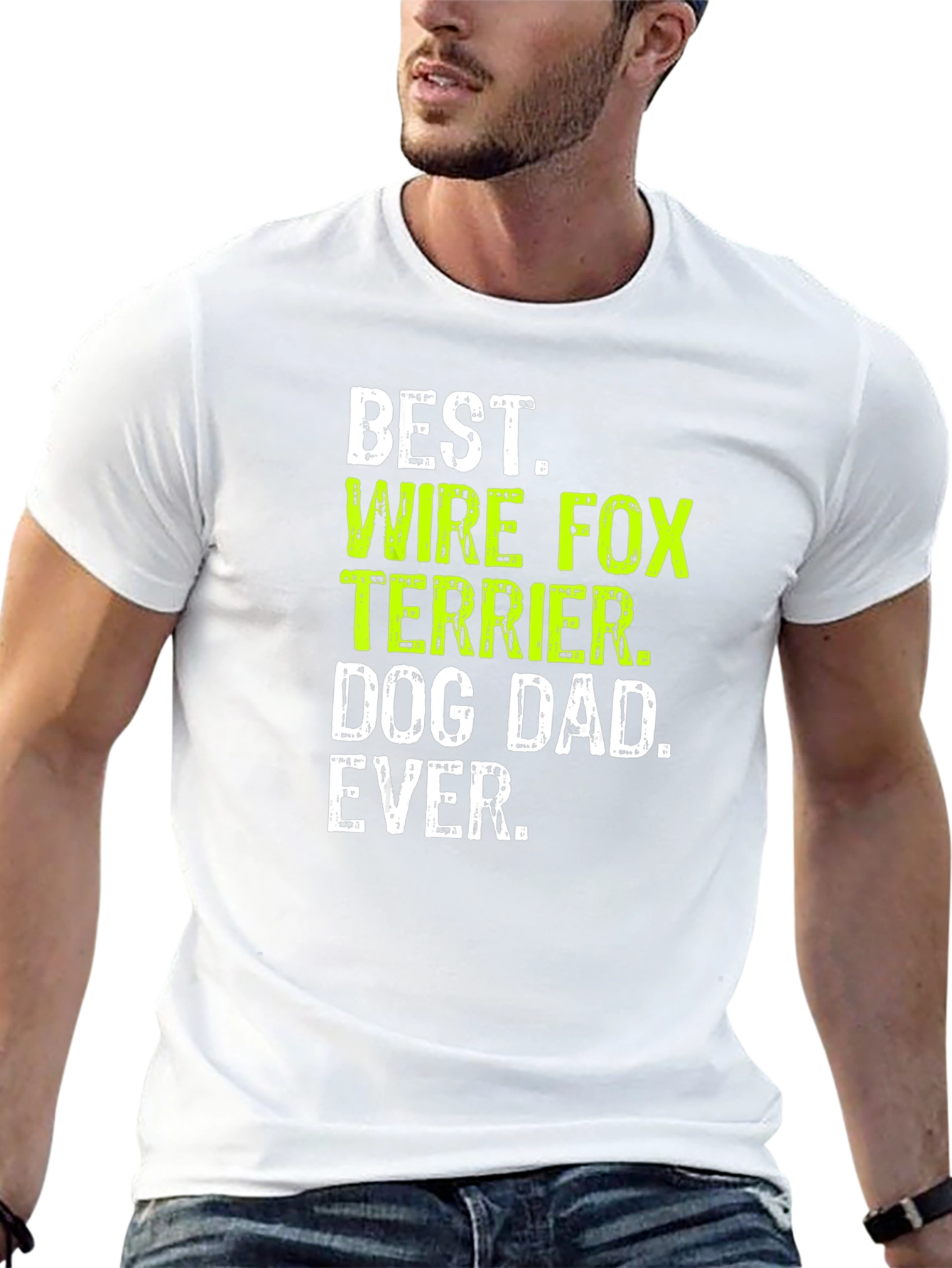 Wire Fox Terrier Dog Dad Ever T-Shirt
