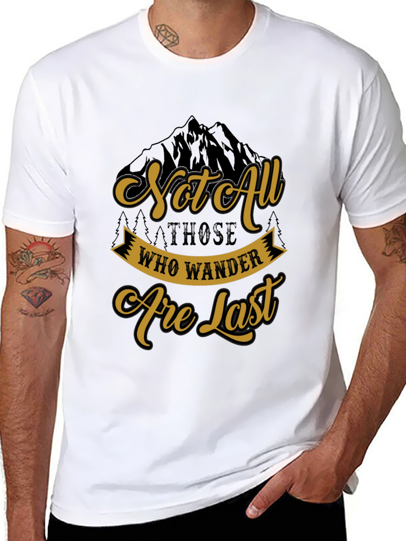 Wanderlust T-Shirt - Not All Who Wander Are Lost