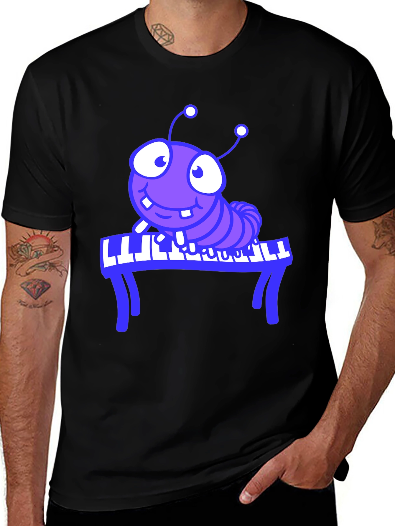 Piano Bug Graphic T-Shirt
