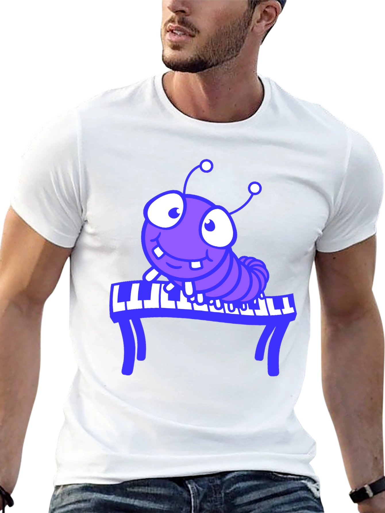 Piano Bug Graphic T-Shirt