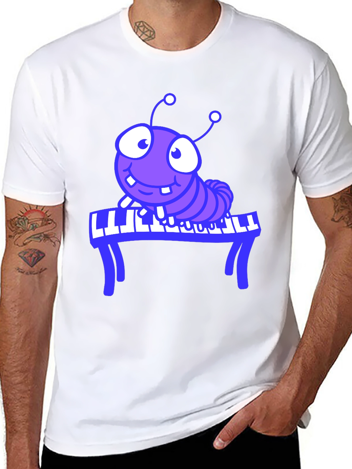 Piano Bug Graphic T-Shirt