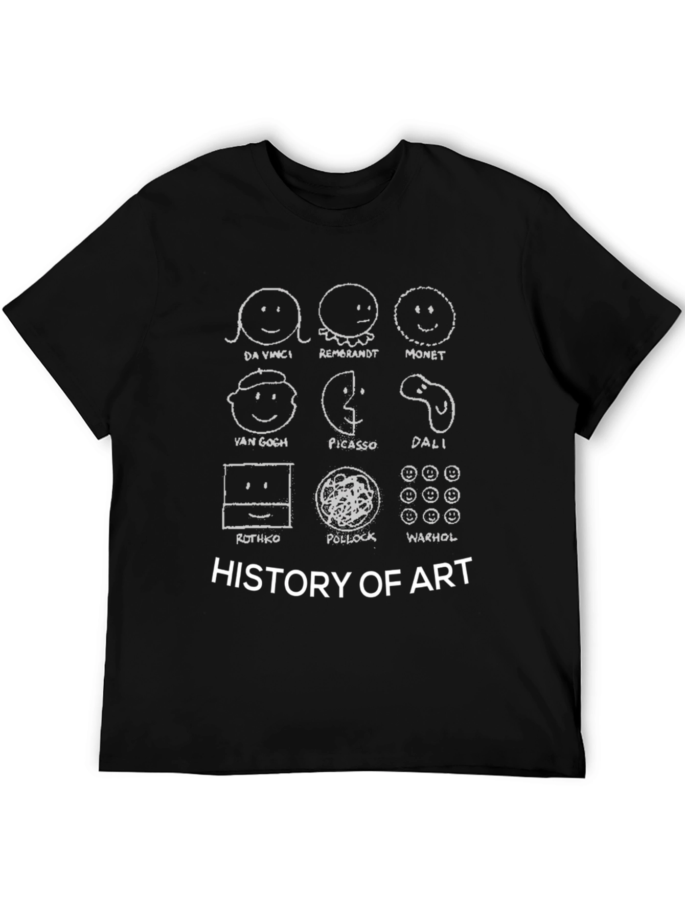 History of Art Black Graphic T-Shirt