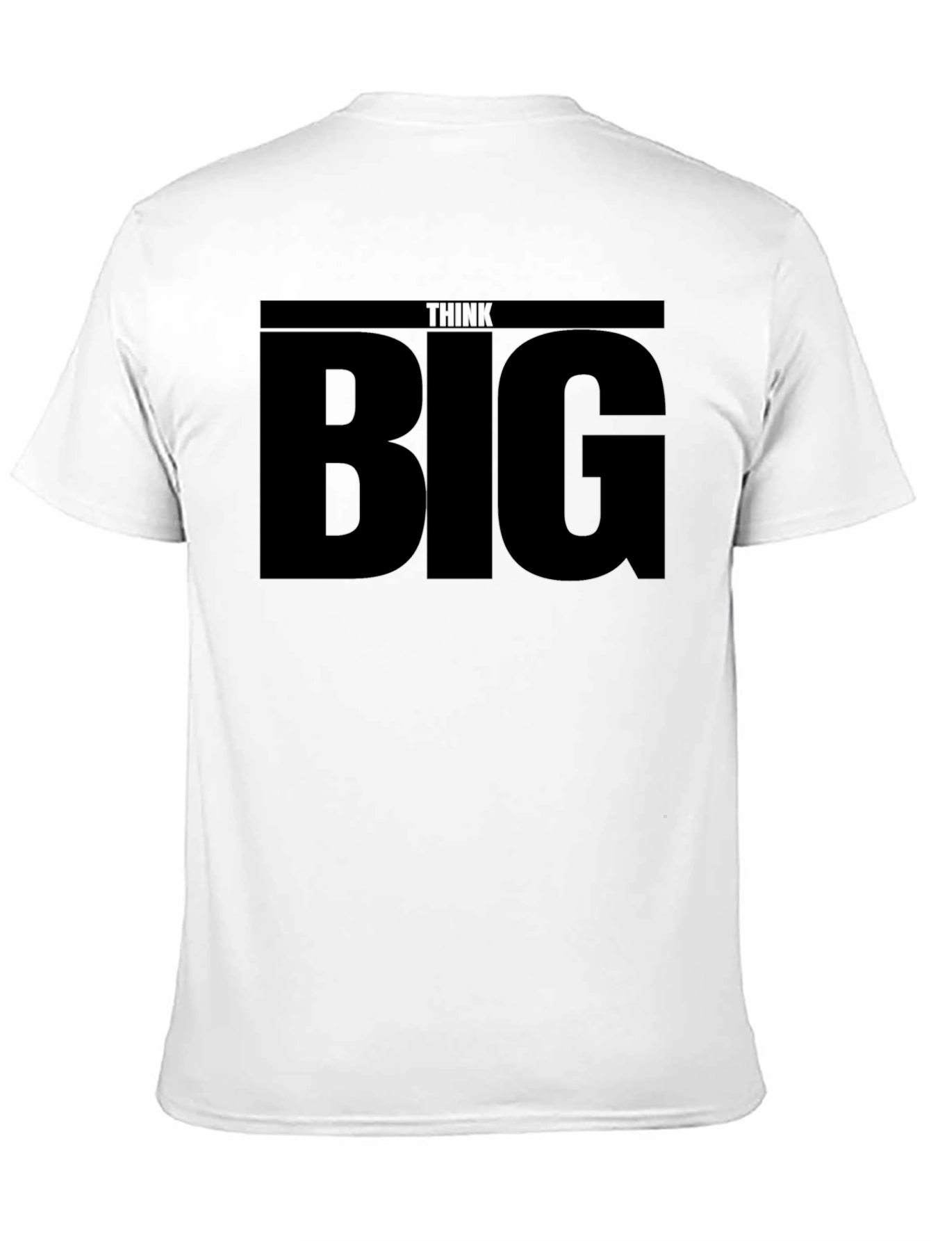 Think Big Black T-Shirt - Motivational Menswear