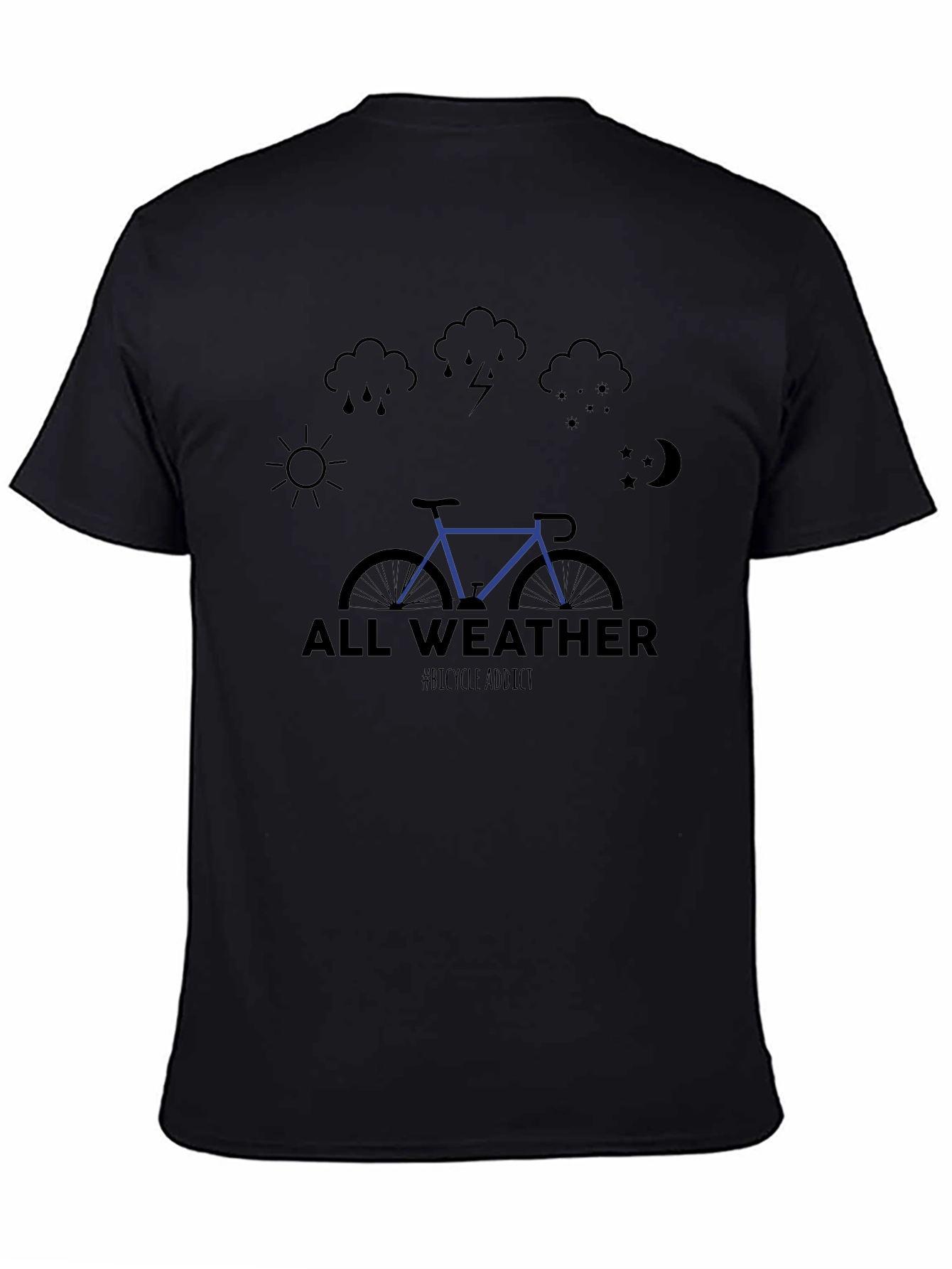 All Weather Bicycle Addict Graphic Tee