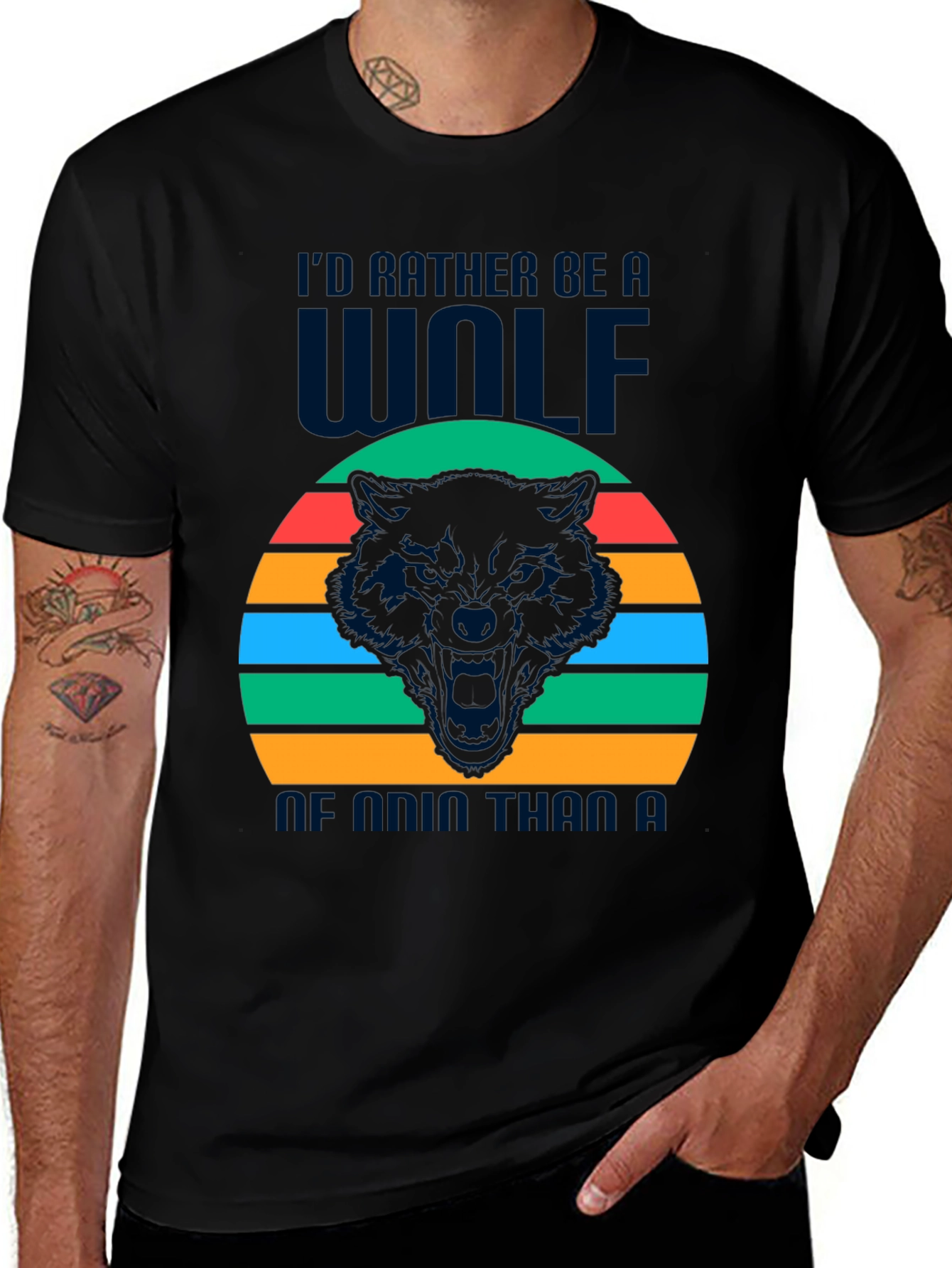 Wolf Graphic Tee - Id Rather Be a Wolf