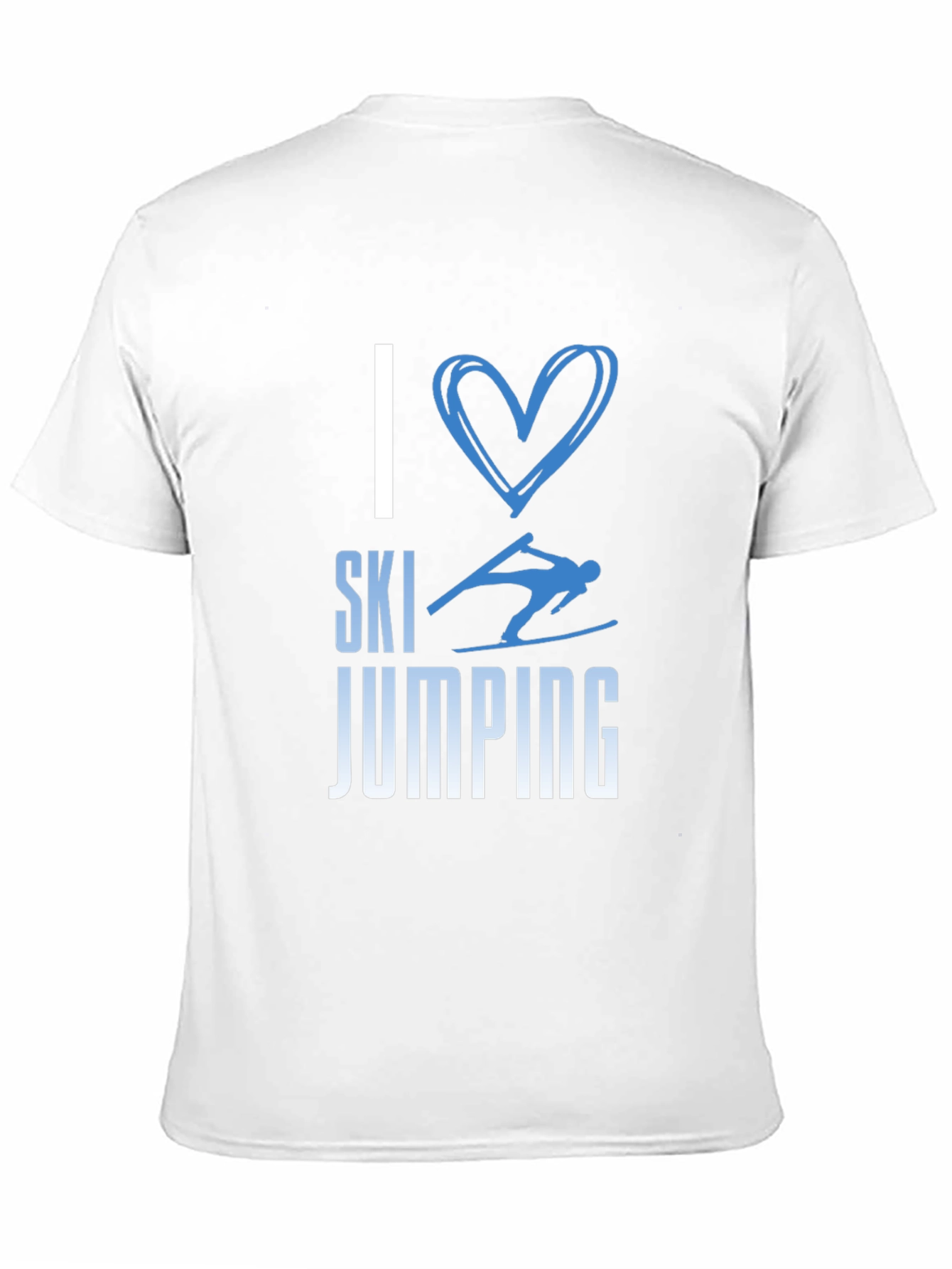I Love Ski Jumping Tee - Stylish Graphic T-Shirt