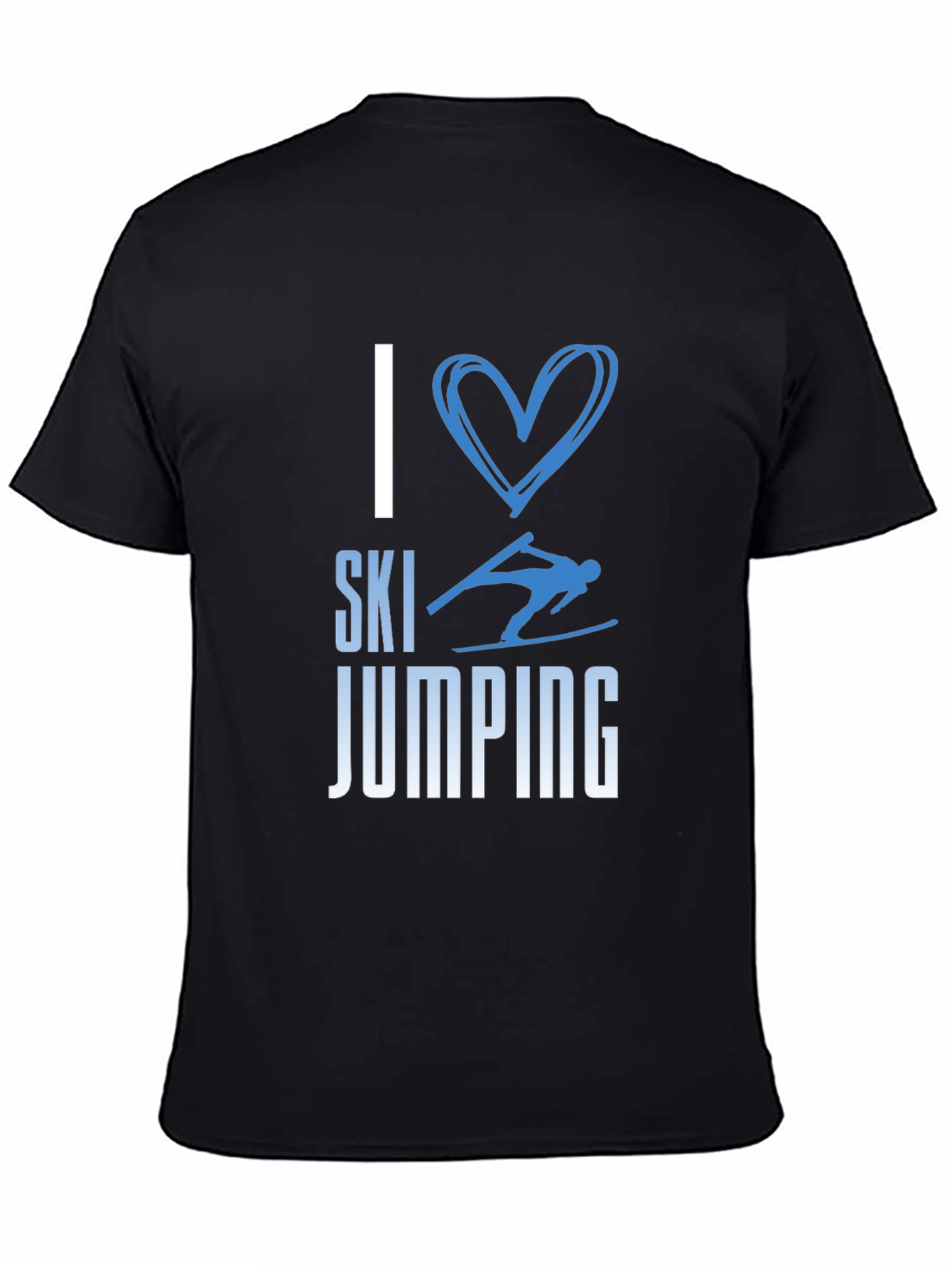 I Love Ski Jumping Tee - Stylish Graphic T-Shirt