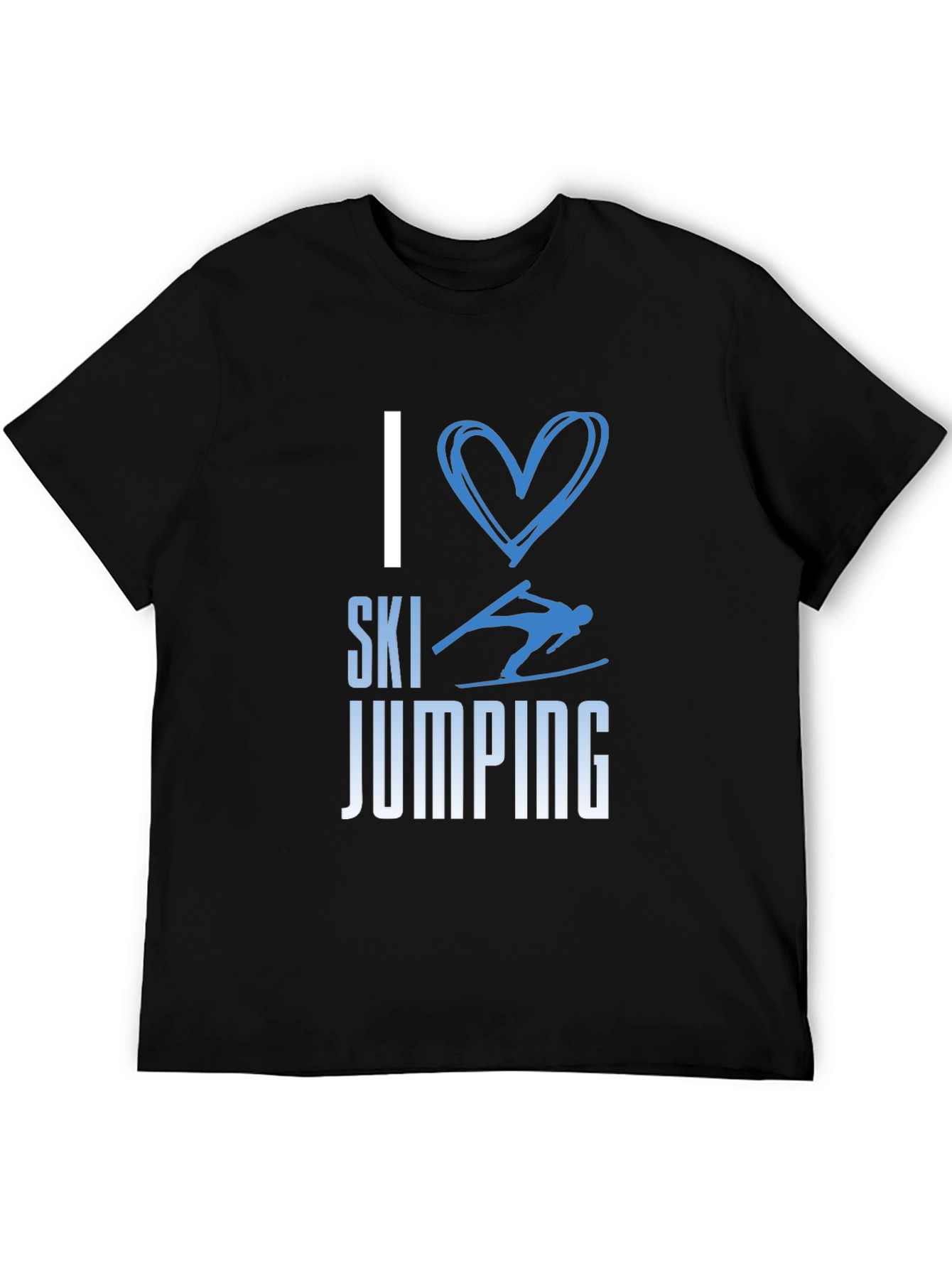 I Love Ski Jumping Tee - Stylish Graphic T-Shirt