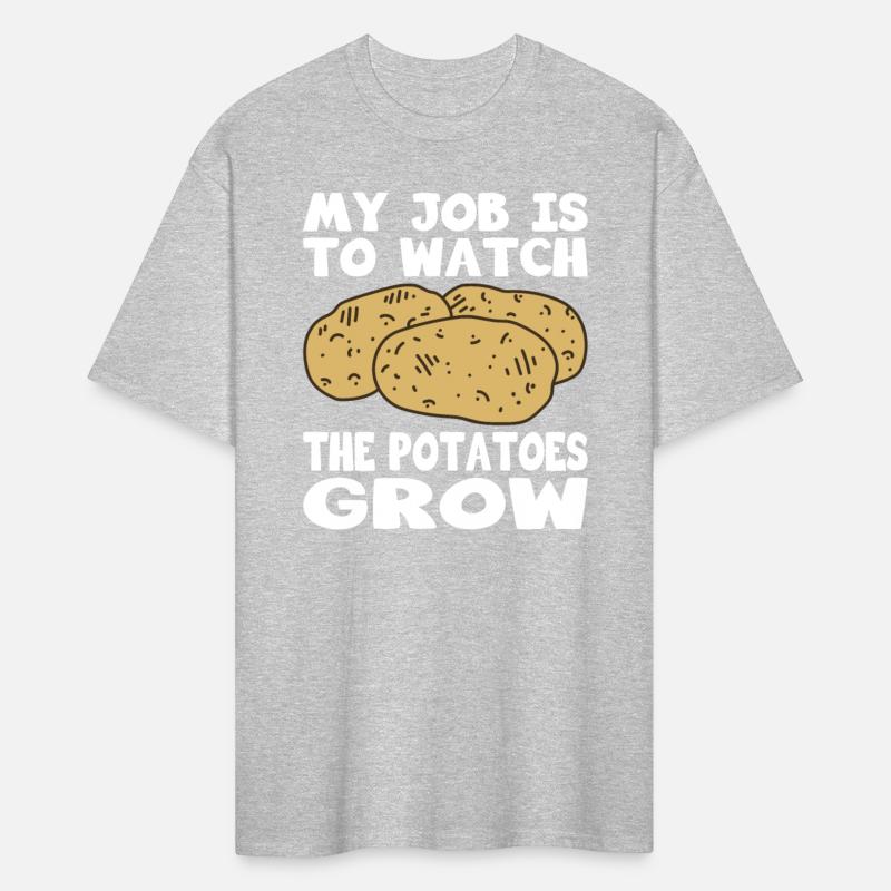 Farmer watch the potatoes grow farming farmers