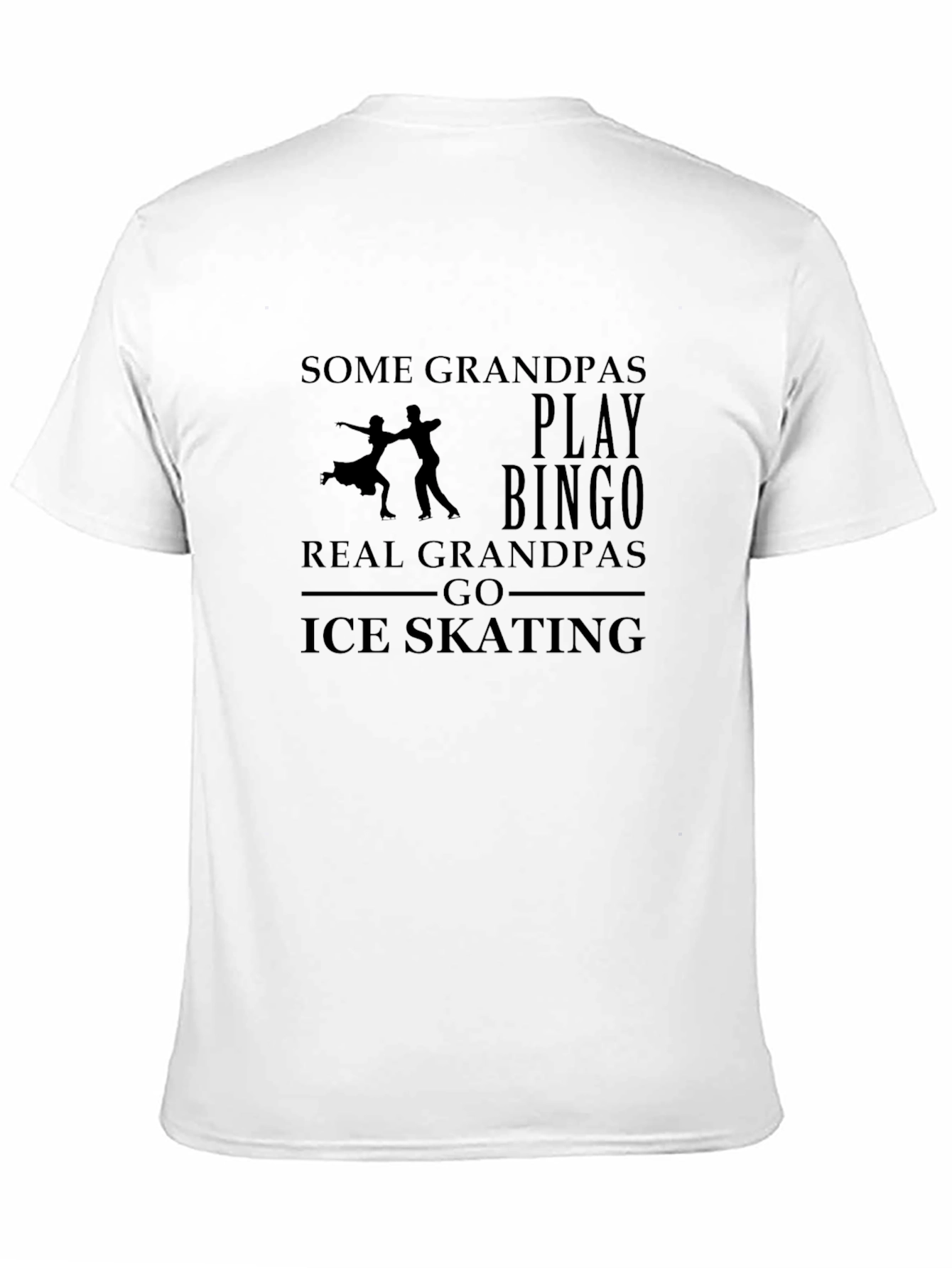 Grandpa Ice Skating T-Shirt - Novelty Gift Tee