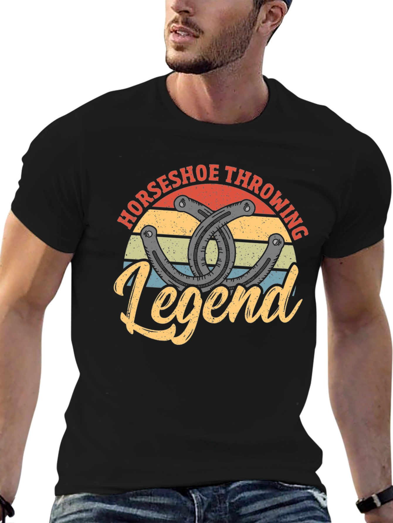 Horseshoe Throwing Legend Graphic Tee