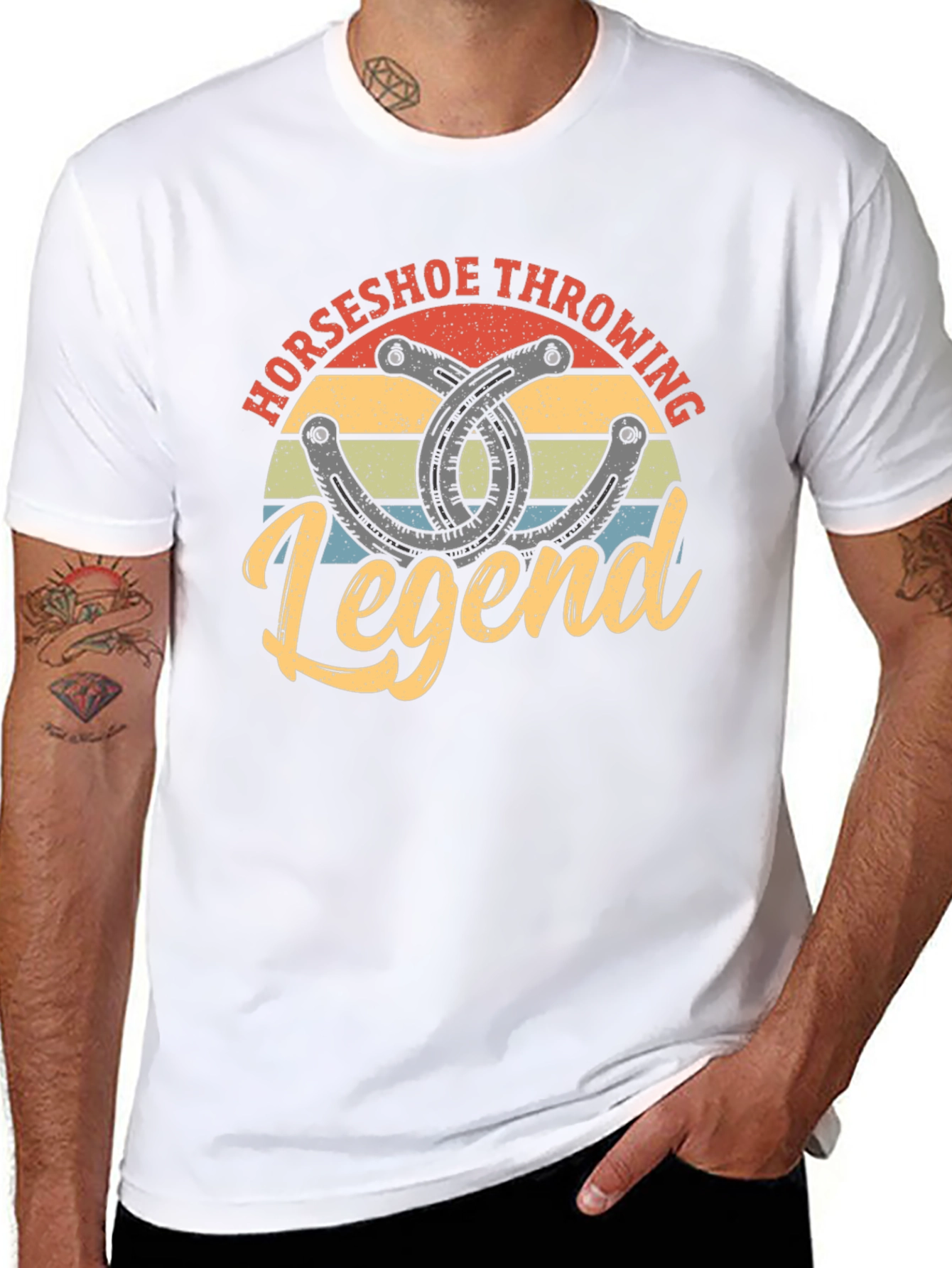 Horseshoe Throwing Legend Graphic Tee