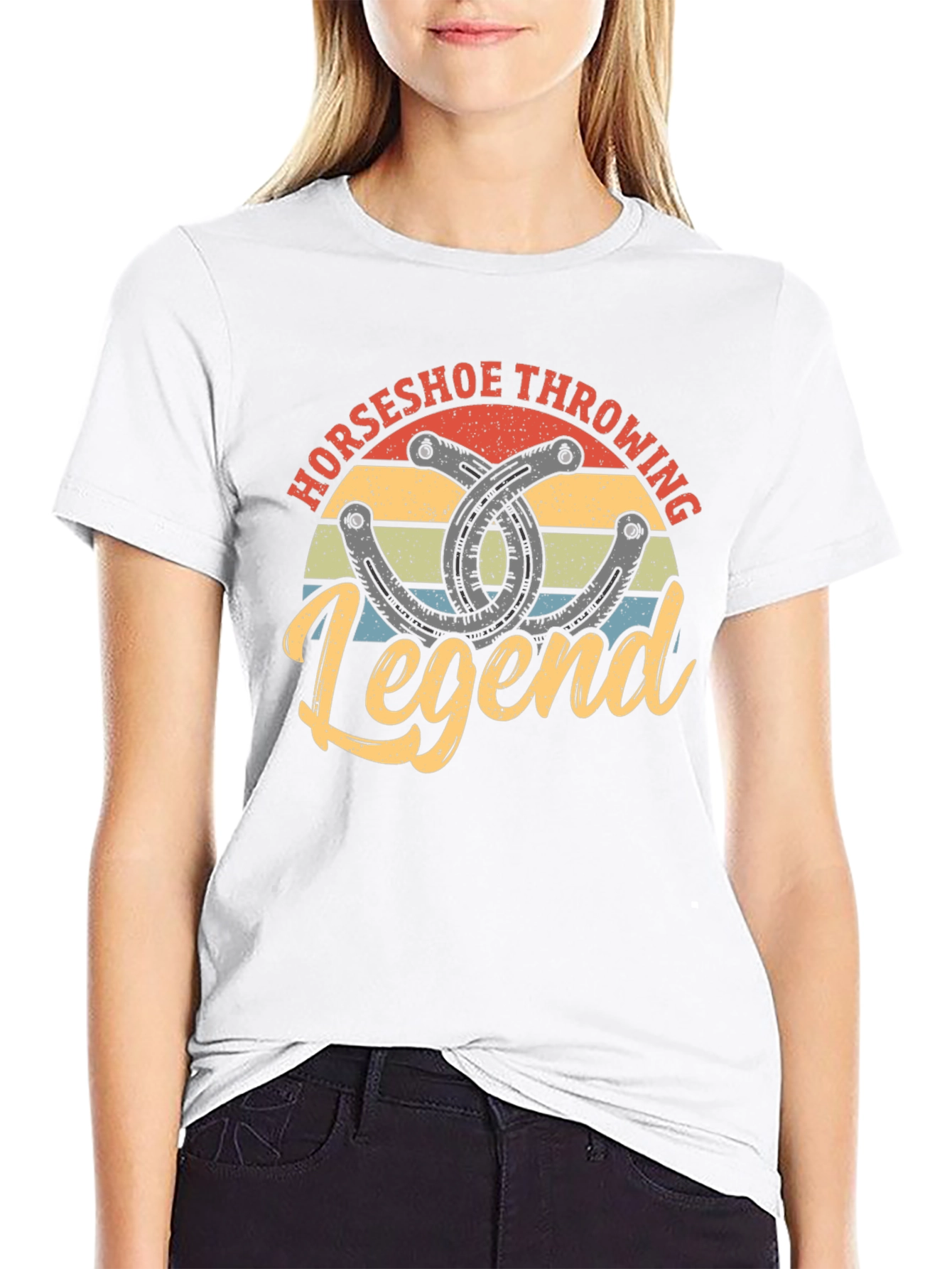 Horseshoe Throwing Legend Graphic Tee