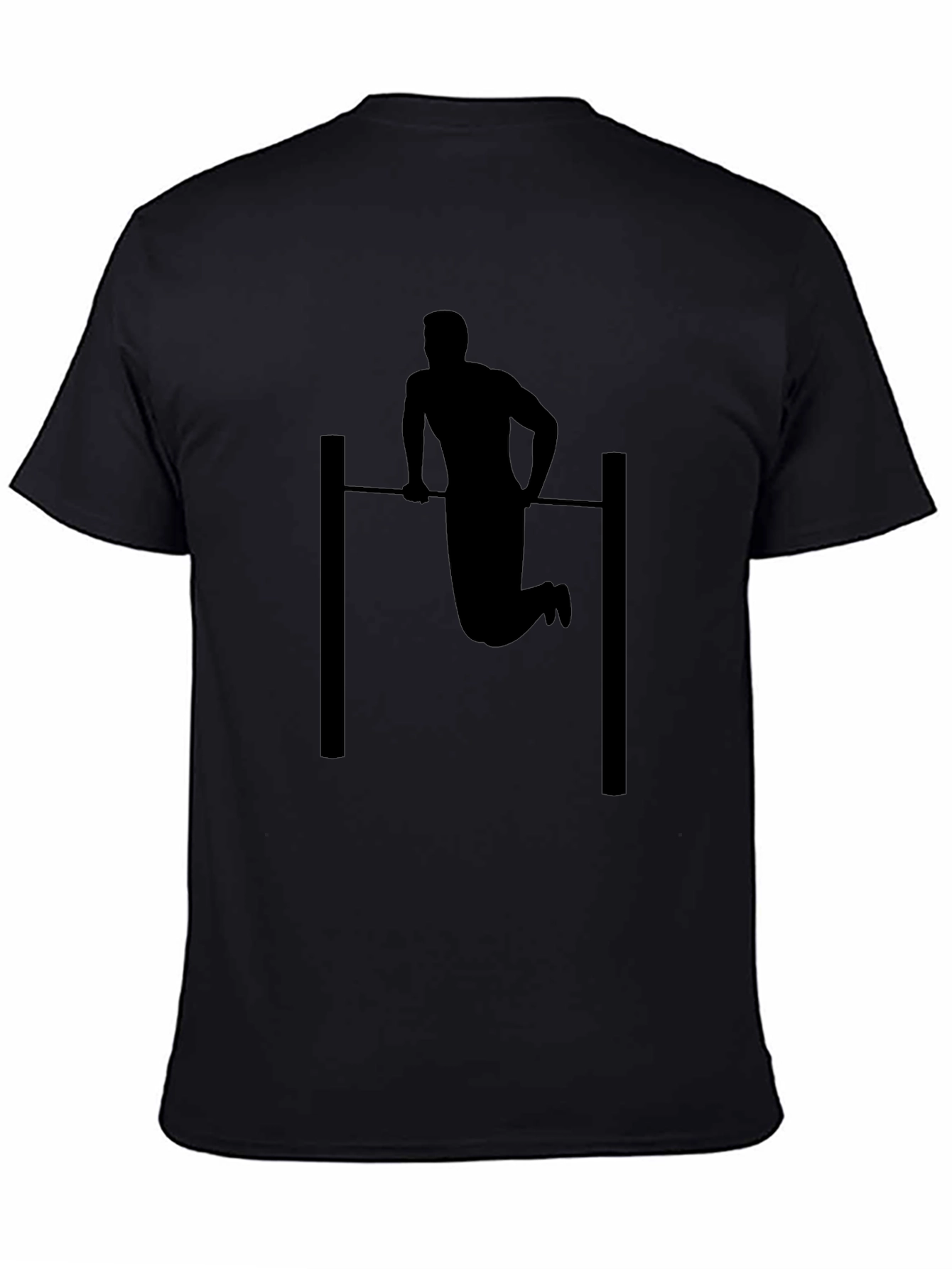 Black Pull-Up Silhouette Graphic Tee