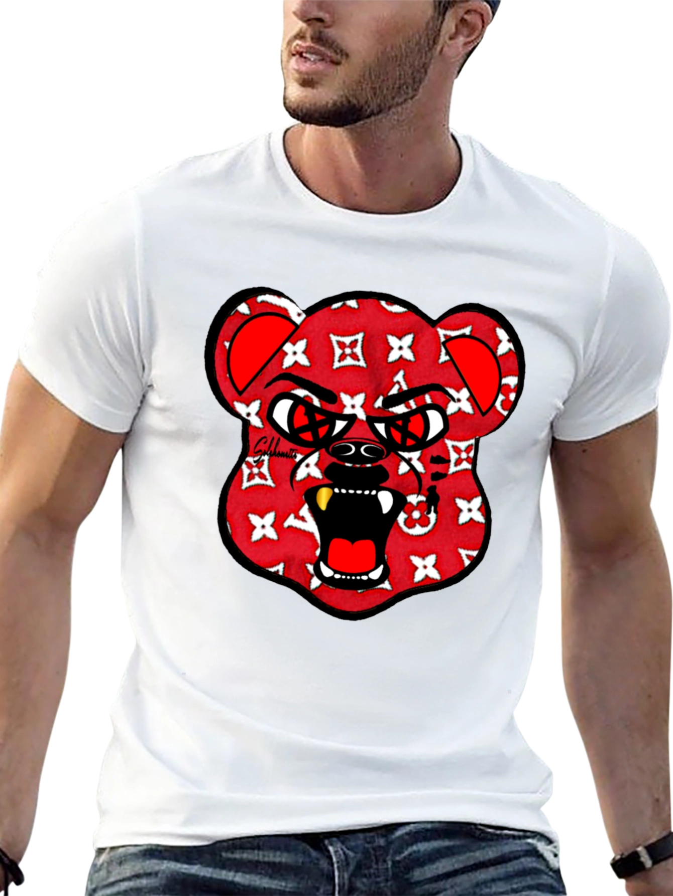 Graphic Print Crew Neck T-Shirt