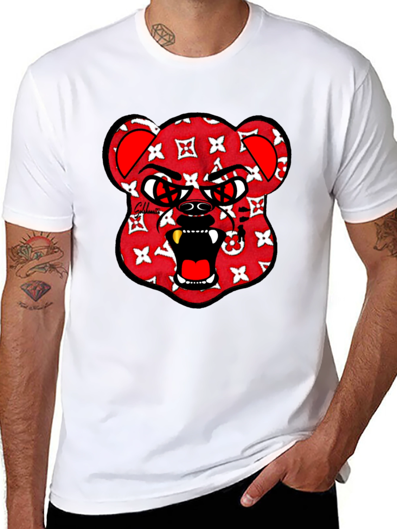 Graphic Print Crew Neck T-Shirt