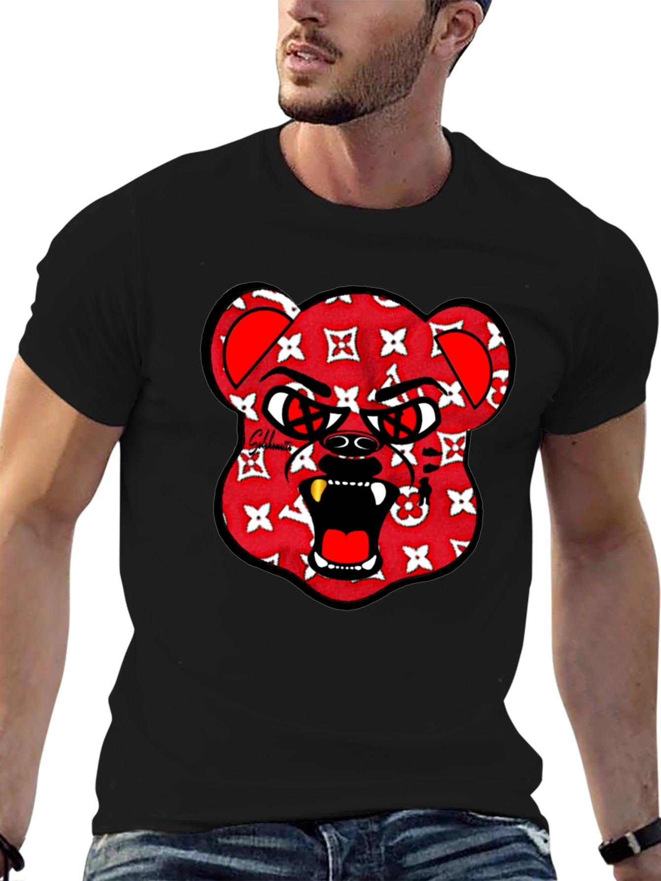 Graphic Print Crew Neck T-Shirt