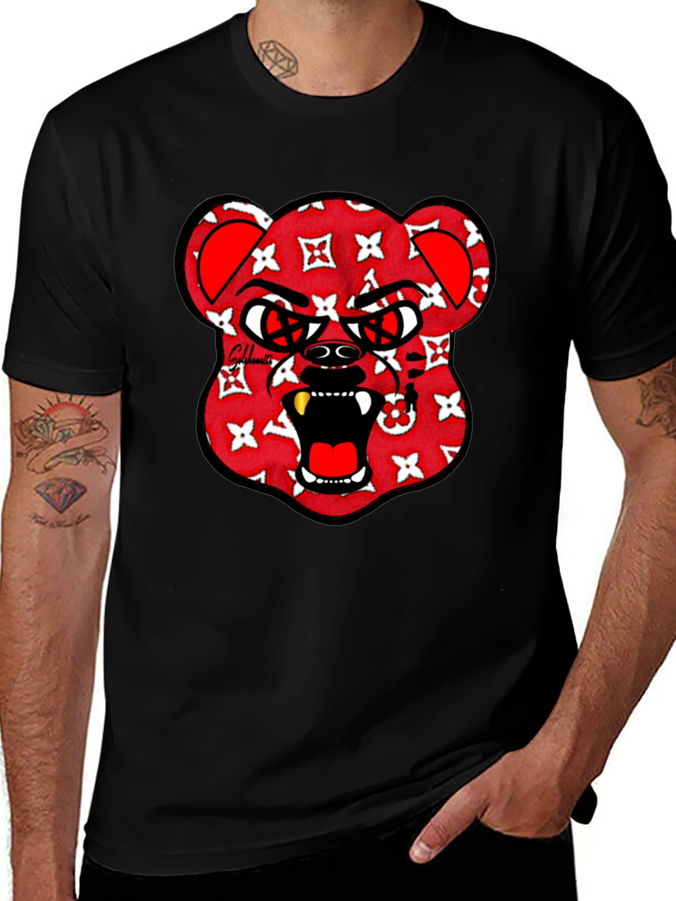Graphic Print Crew Neck T-Shirt