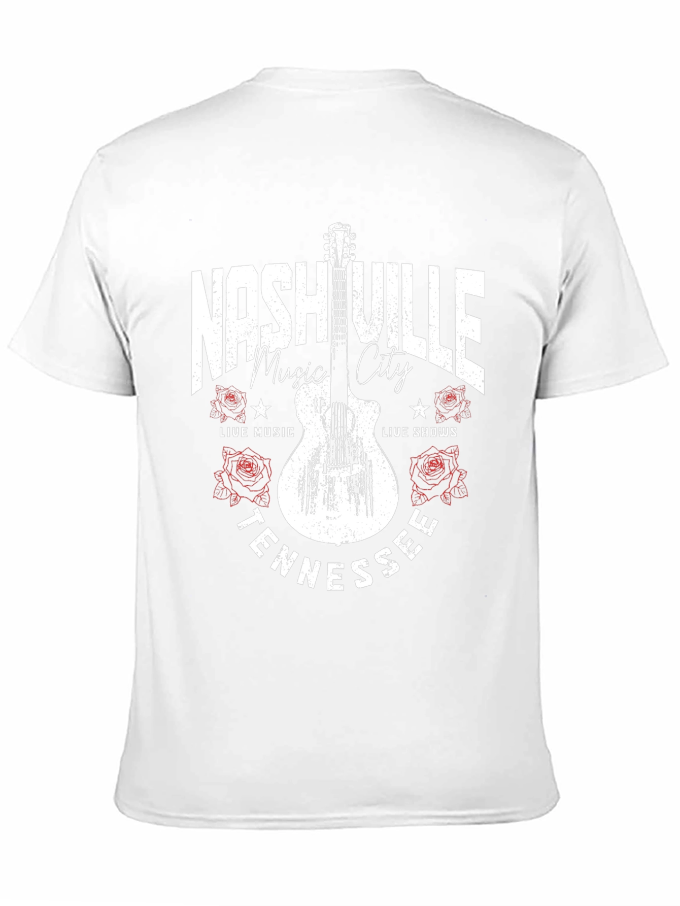 Nashville Tennessee Guitar Graphic T-Shirt