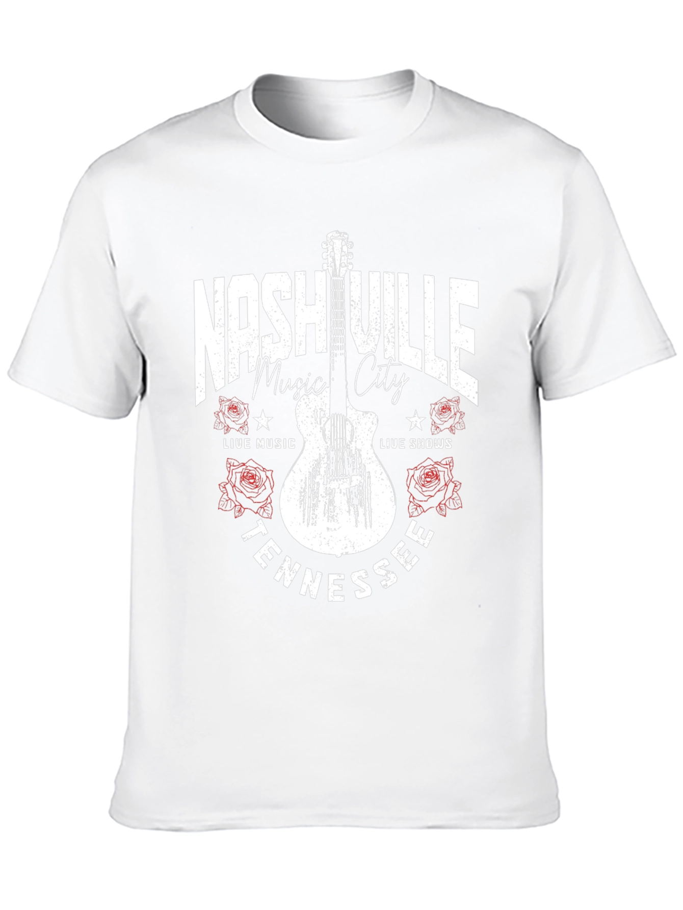 Nashville Tennessee Guitar Graphic T-Shirt