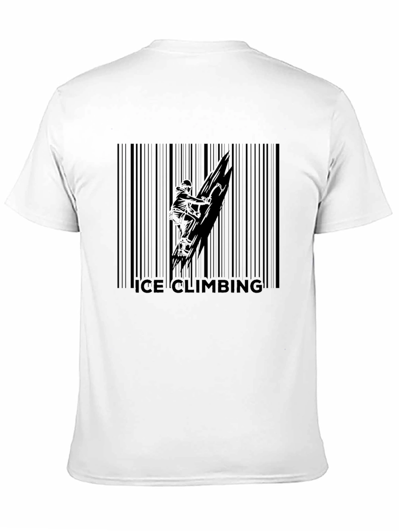 Ice Climbing Barcode T-Shirt - Adventure Tee
