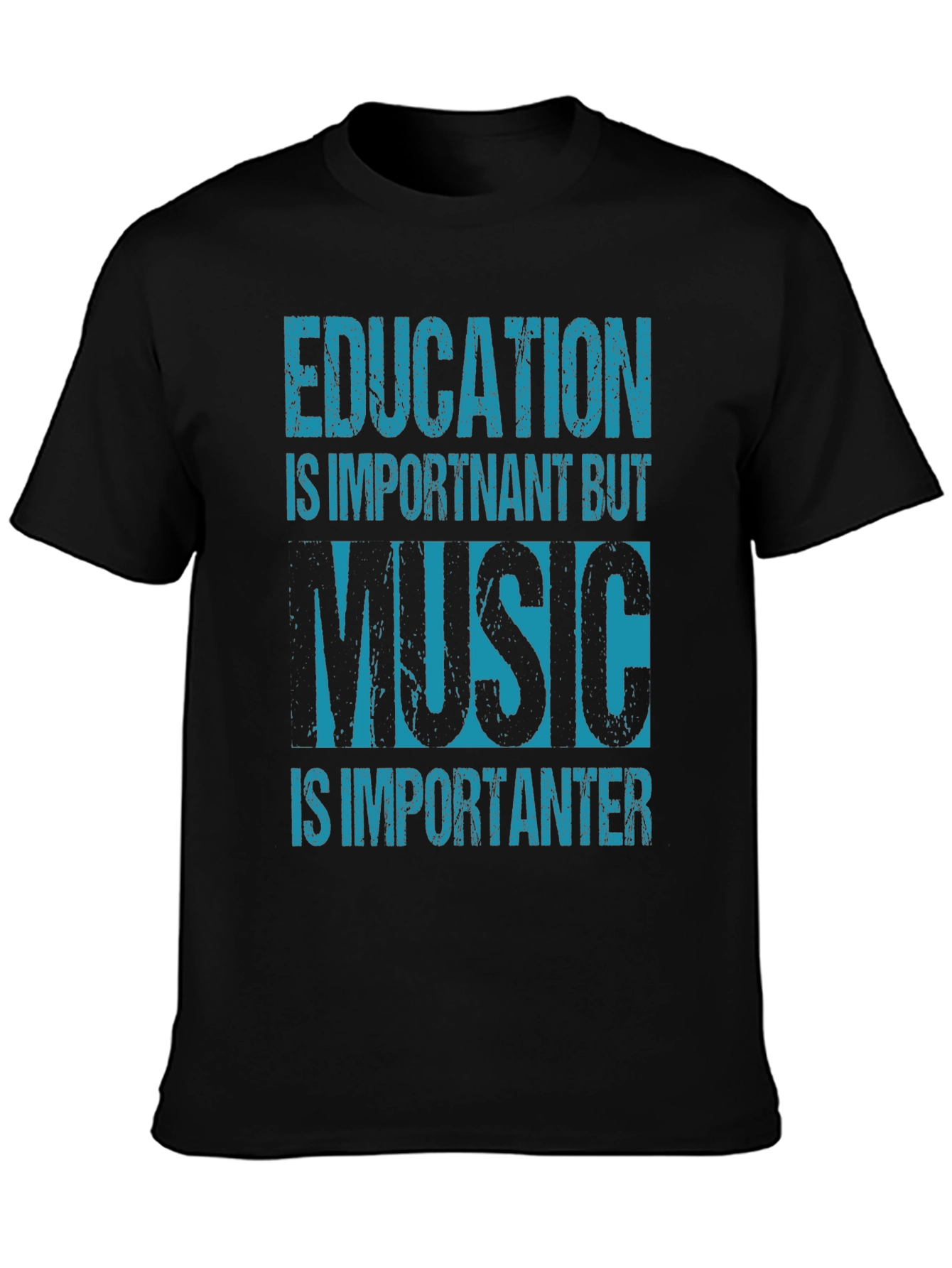 Education vs Music Graphic Tee