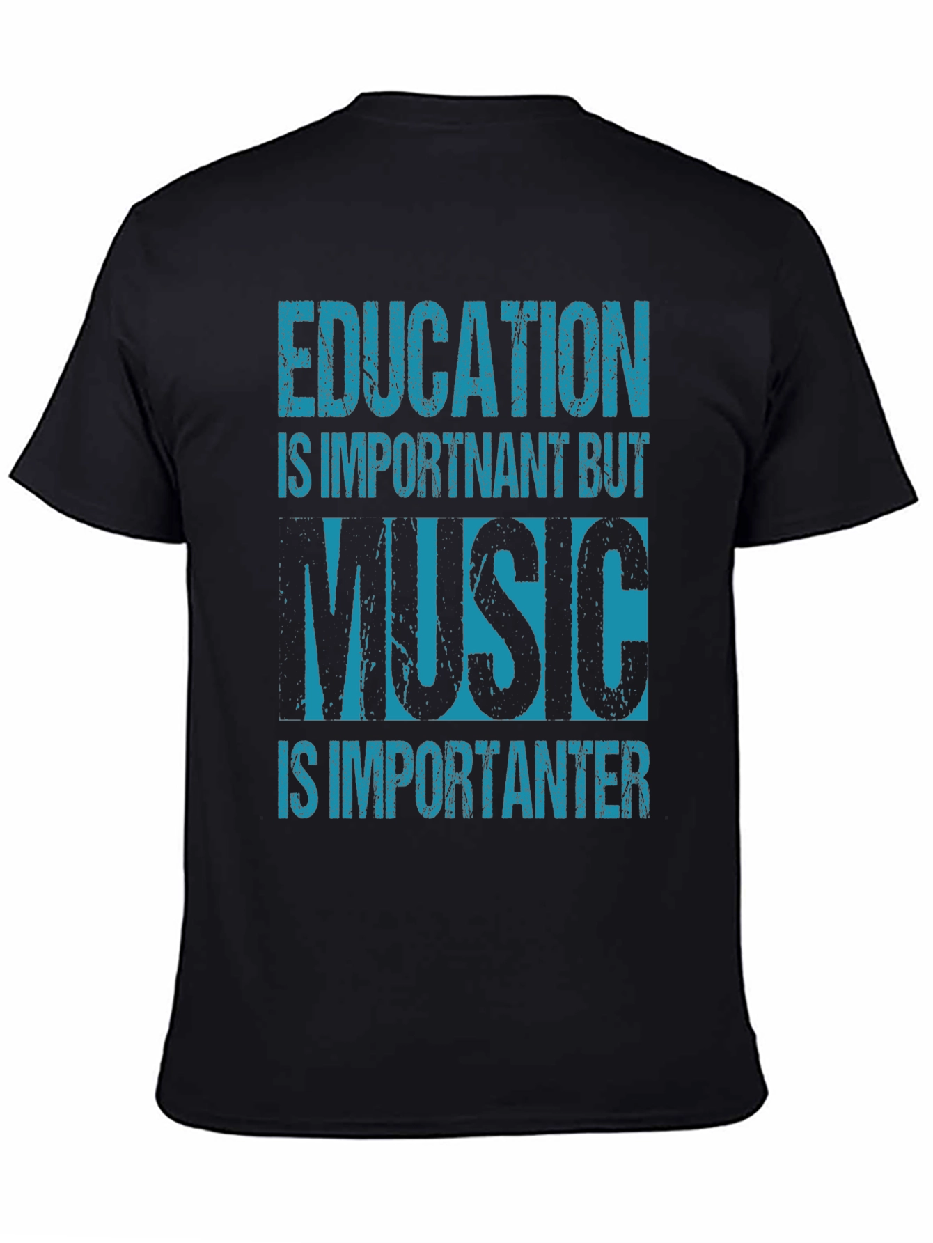 Education vs Music Graphic Tee