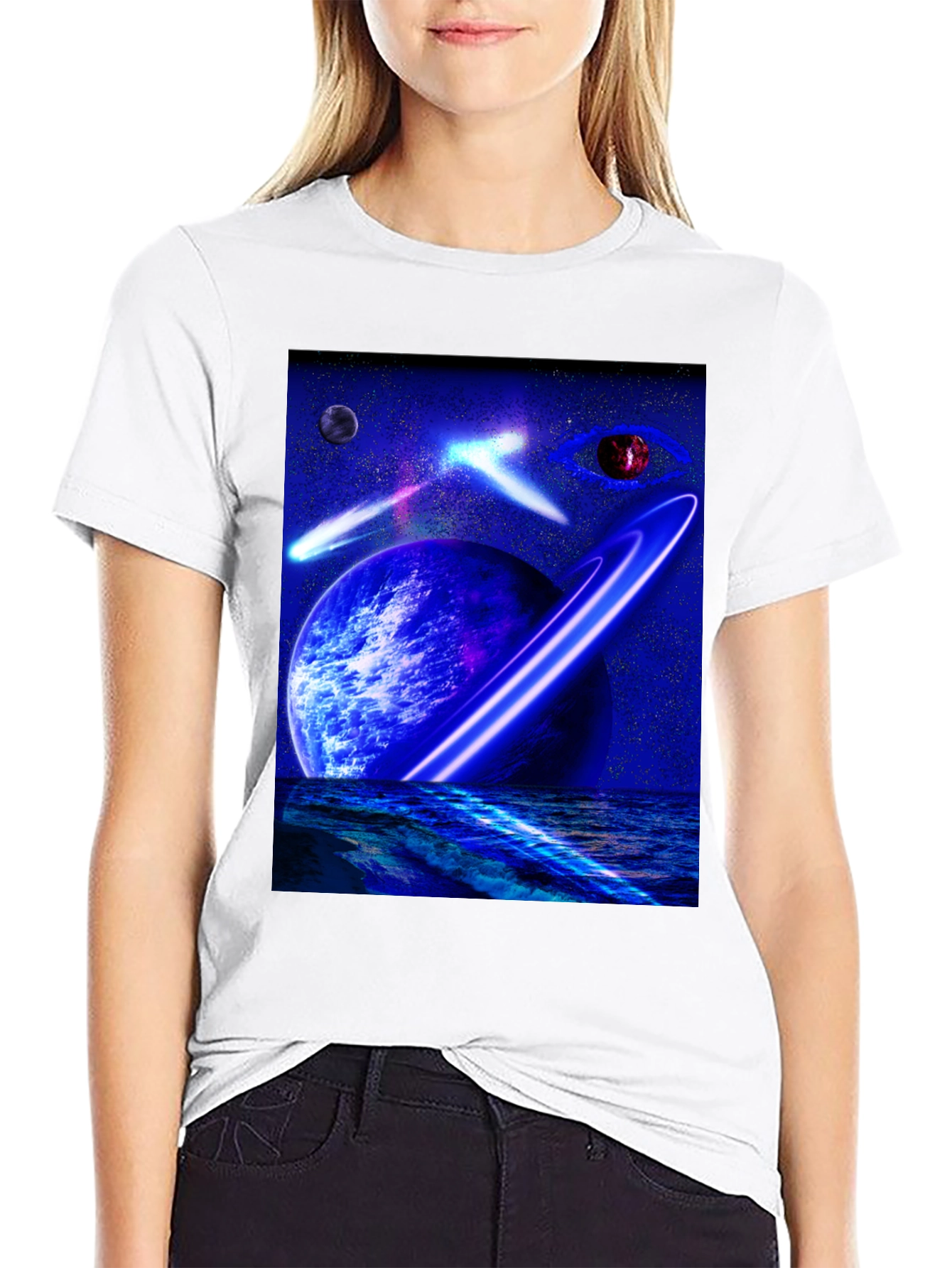 Cosmic Planet T-Shirt - Sci-Fi Graphic Tee