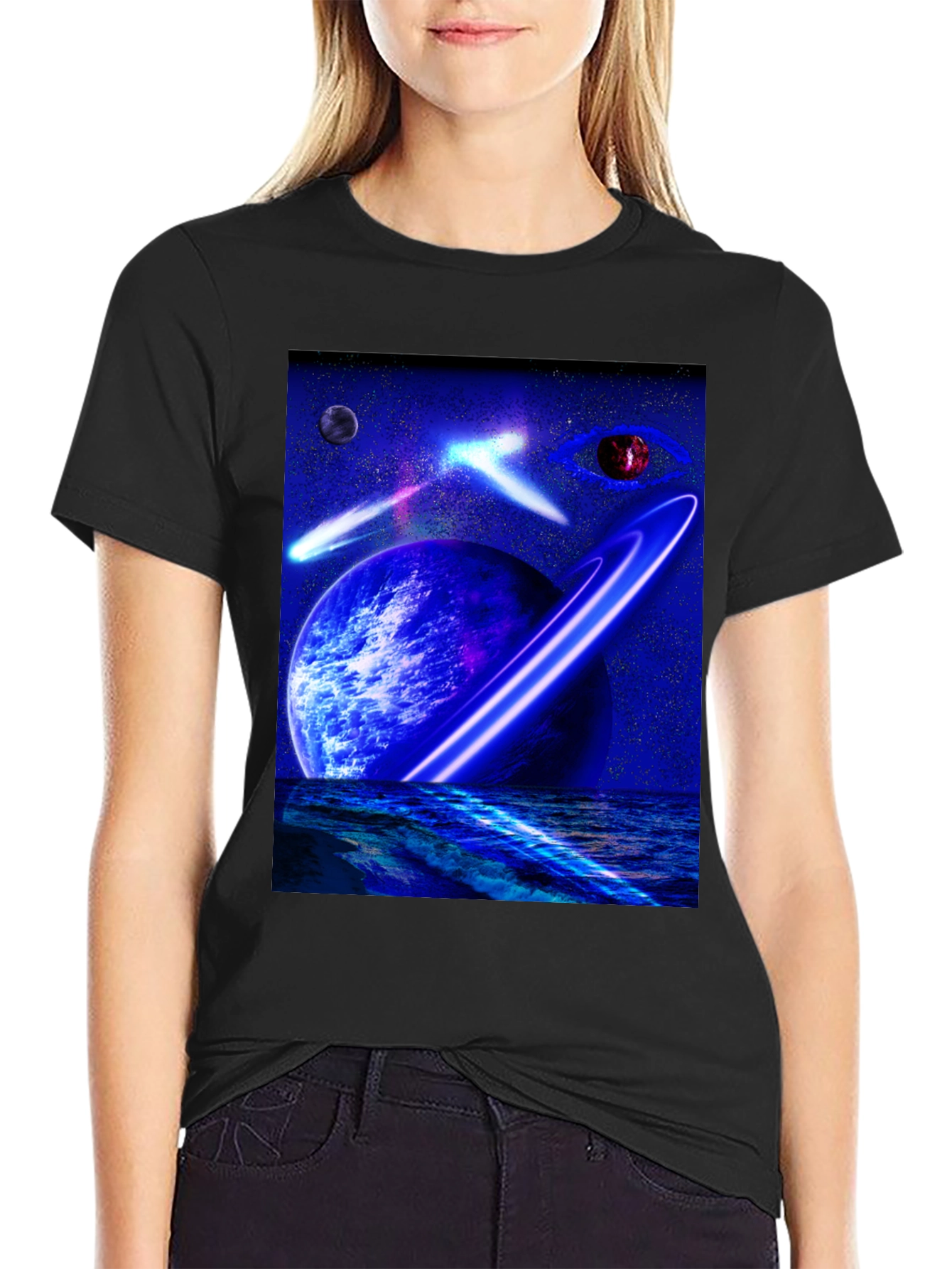 Cosmic Planet T-Shirt - Sci-Fi Graphic Tee