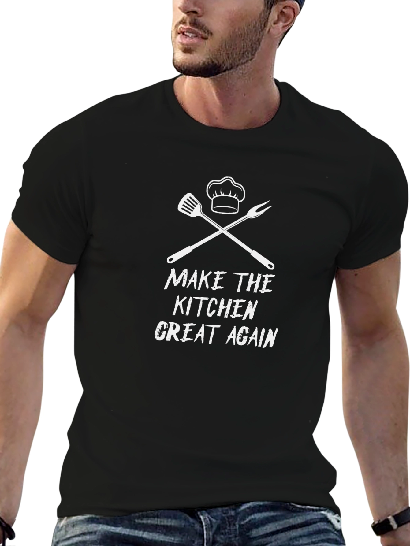Make Kitchen Great Again Chef BBQ T-Shirt