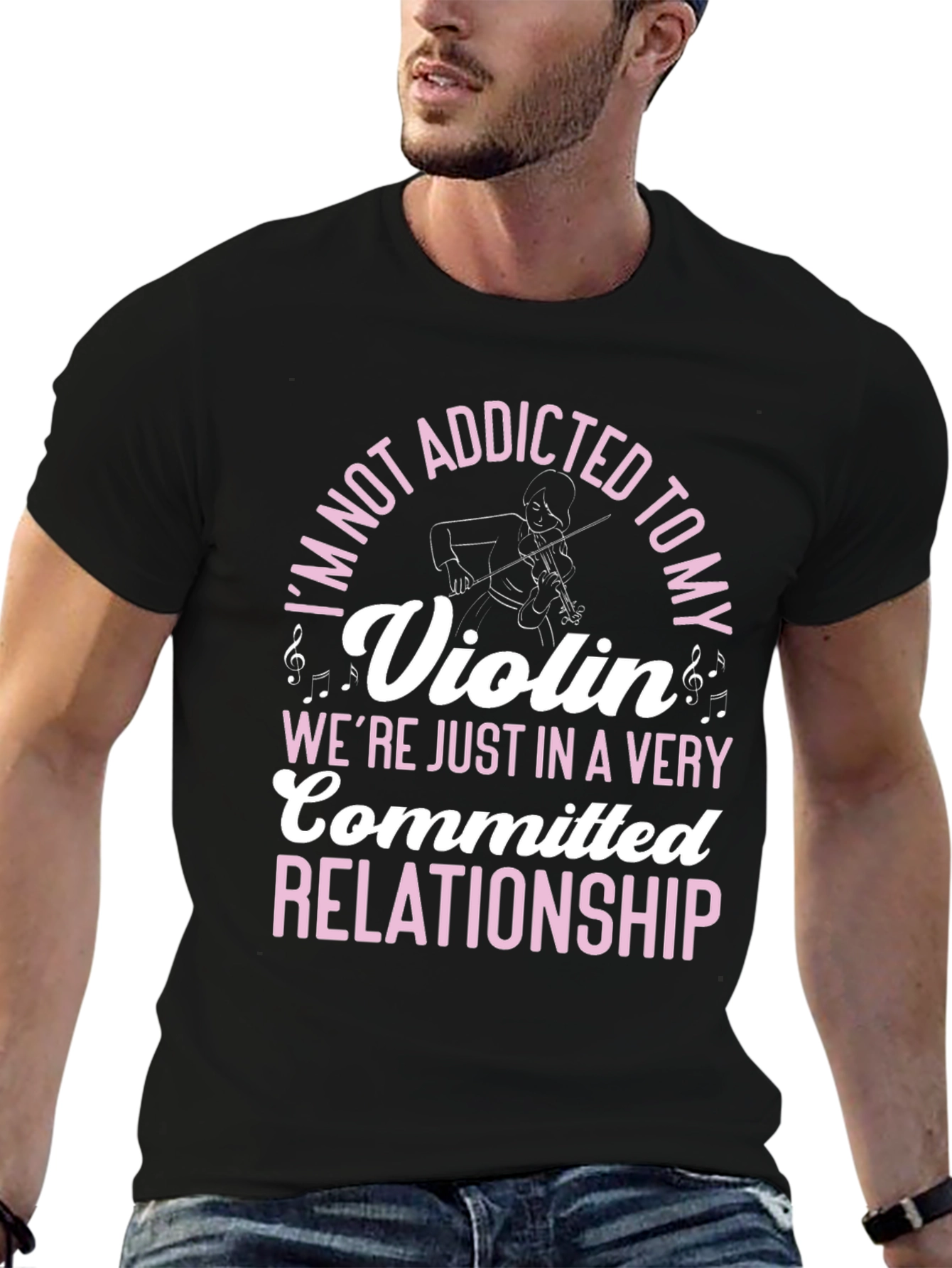 Addicted to My Violin Funny T-Shirt