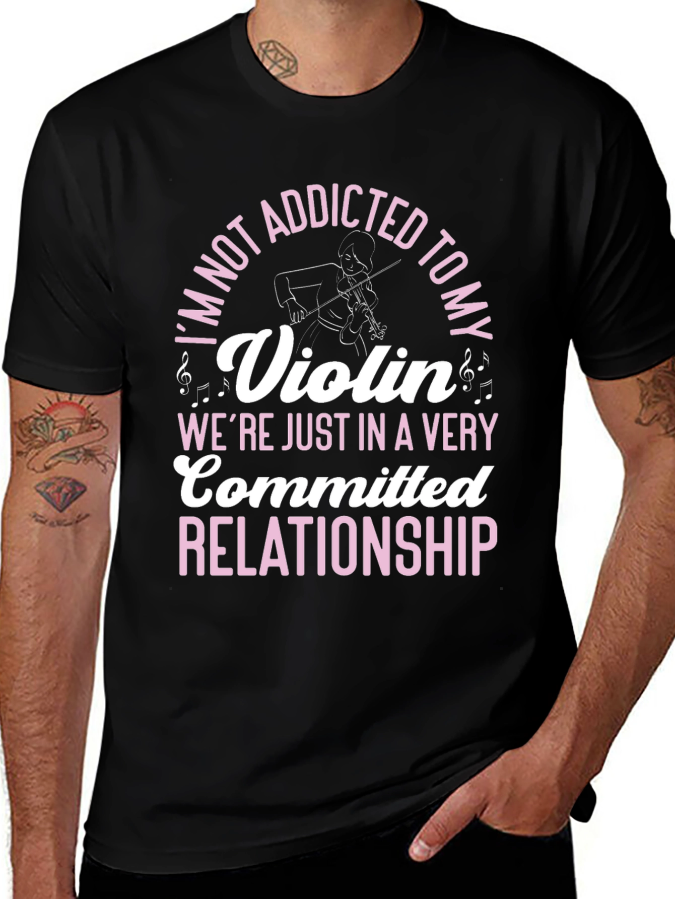 Addicted to My Violin Funny T-Shirt