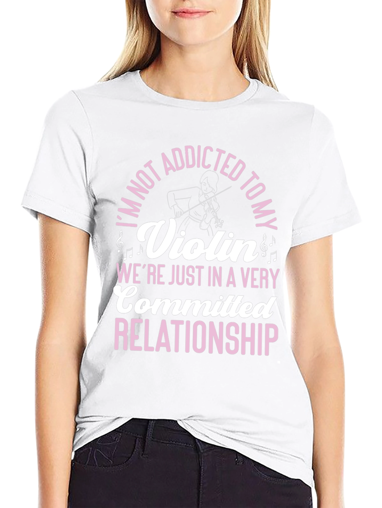 Addicted to My Violin Funny T-Shirt