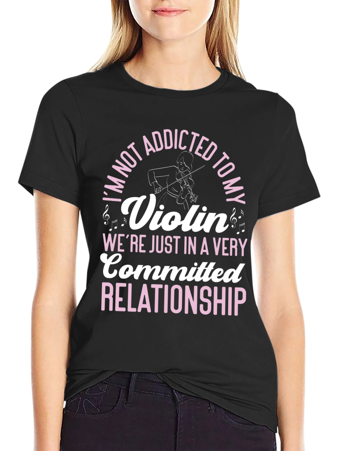 Addicted to My Violin Funny T-Shirt