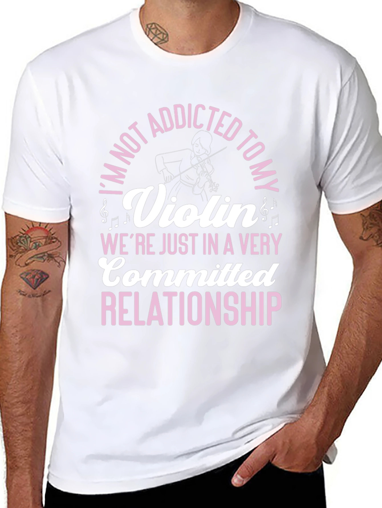 Addicted to My Violin Funny T-Shirt