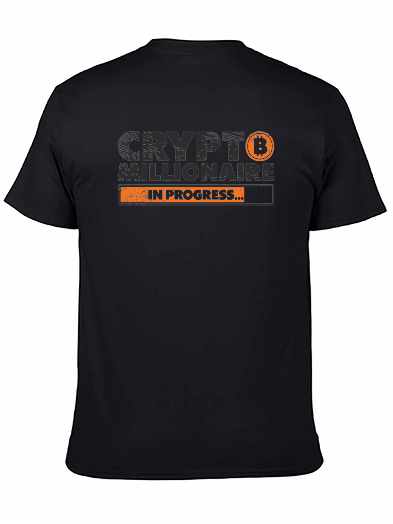 Crypto Millionaire in Progress T-Shirt - Black