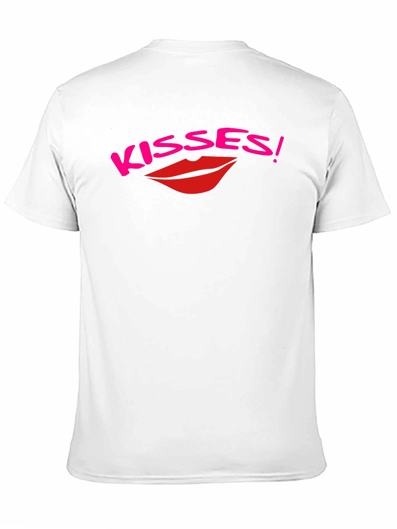 Kisses Graphic Print Black T-Shirt