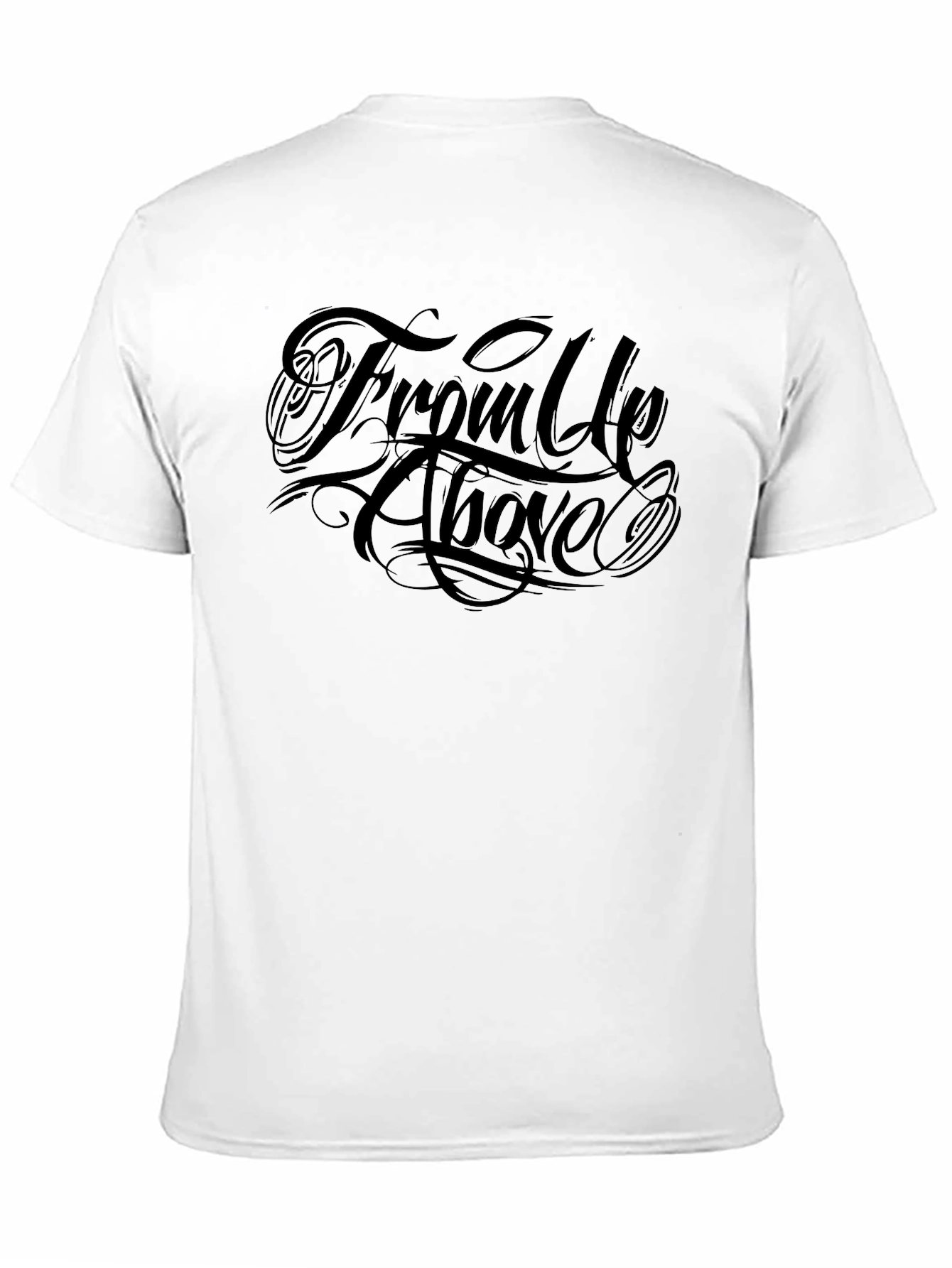 Mens From Up Above Graphic Tee - Classic Black