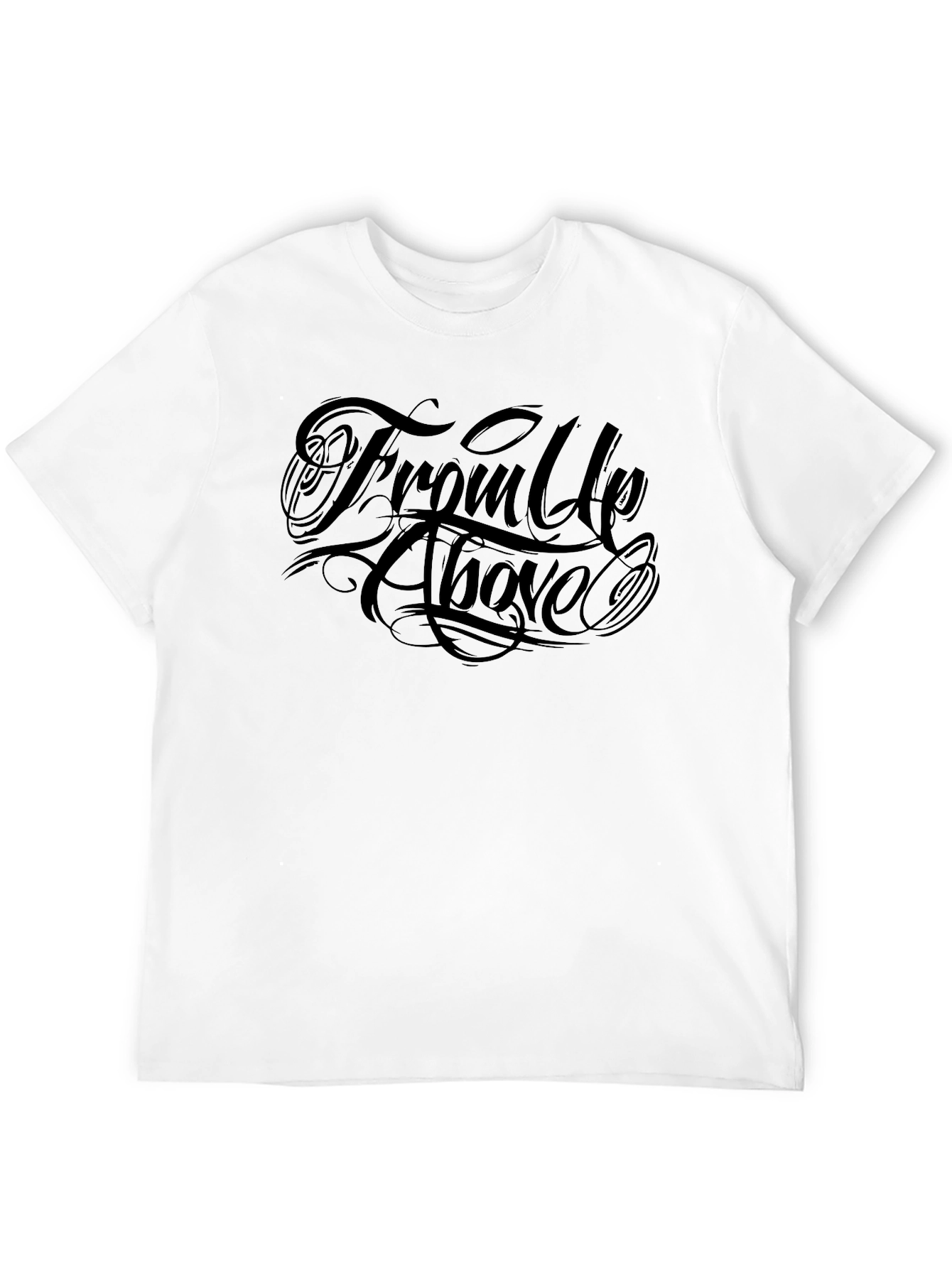 Mens From Up Above Graphic Tee - Classic Black