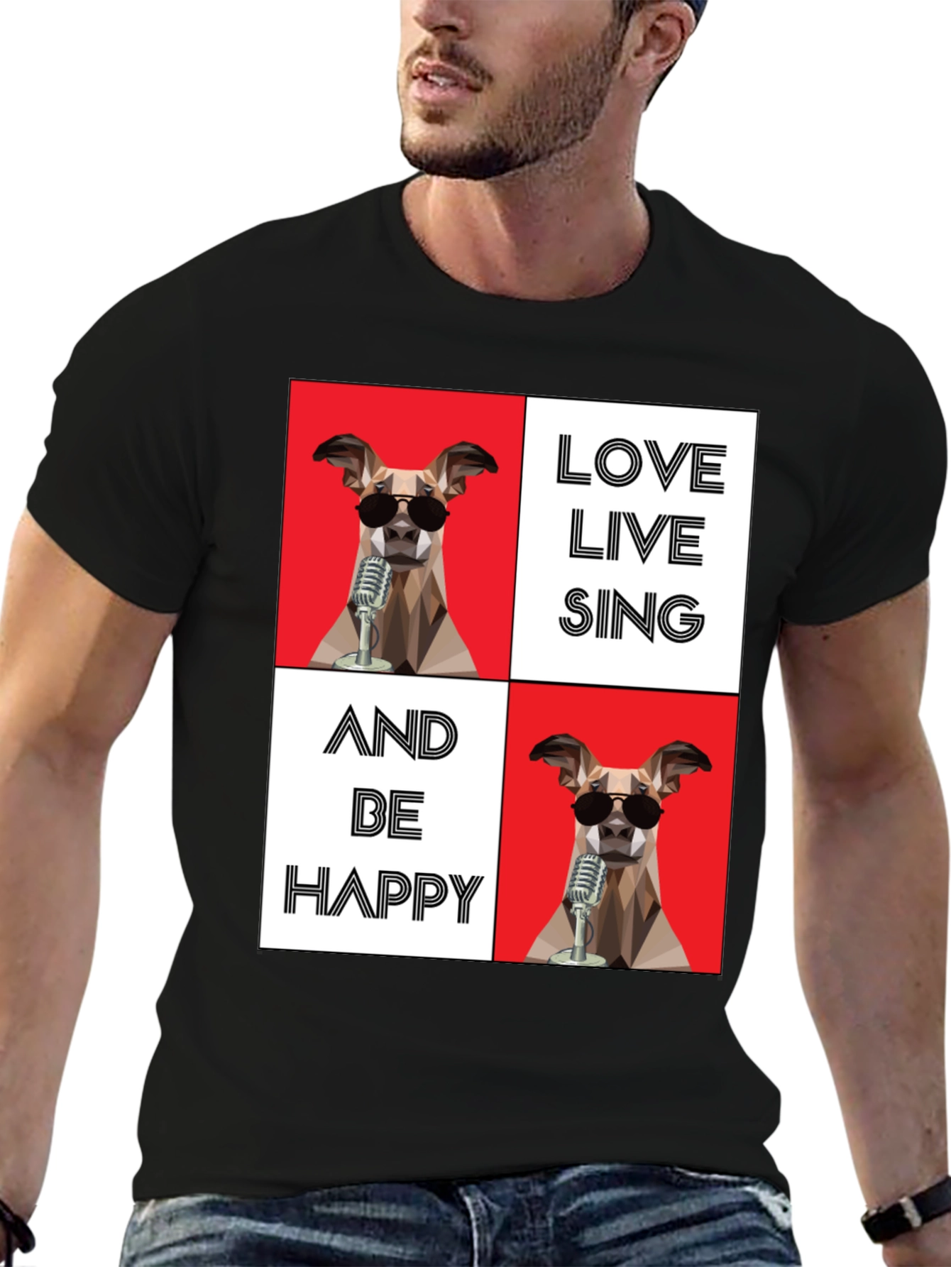Love Live Sing Dog Graphic Tee