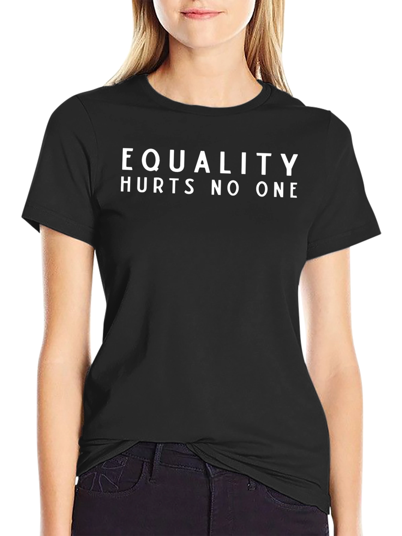 Equality Hurts No One Black T-Shirt