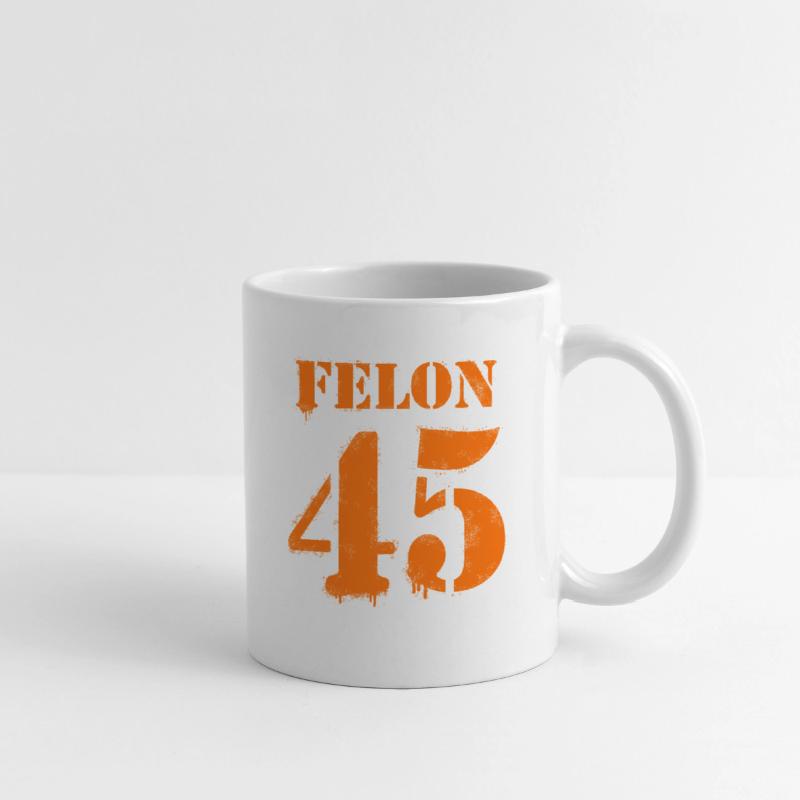 Felon 45 Orange Spray Paint Stencil Graffiti
