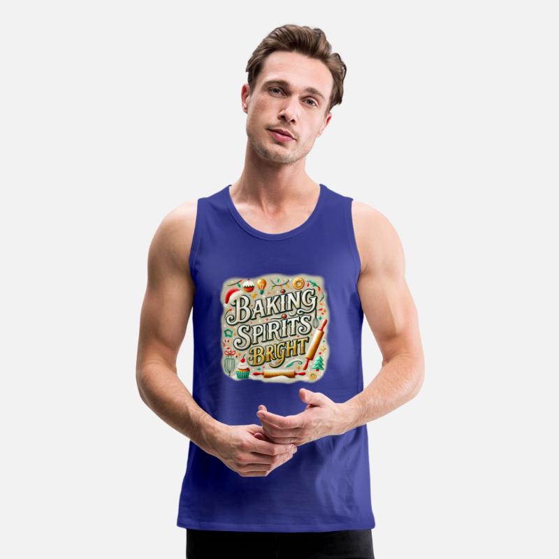 Festive Design with "Baking Spirits Bright" Phrase