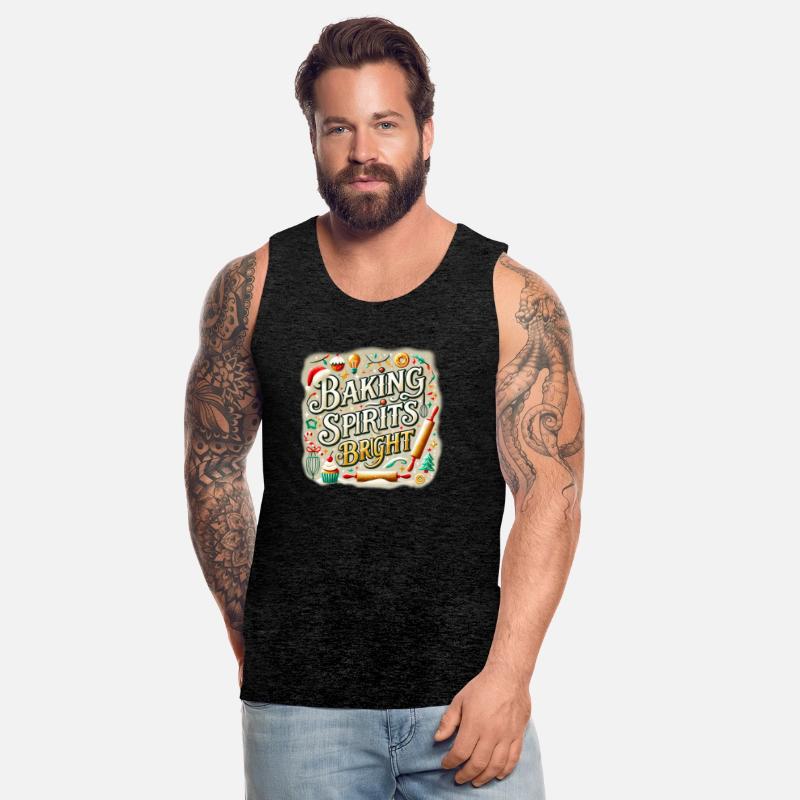 Festive Design with "Baking Spirits Bright" Phrase