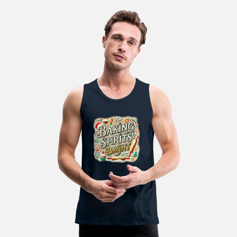 Festive Design with "Baking Spirits Bright" Phrase
