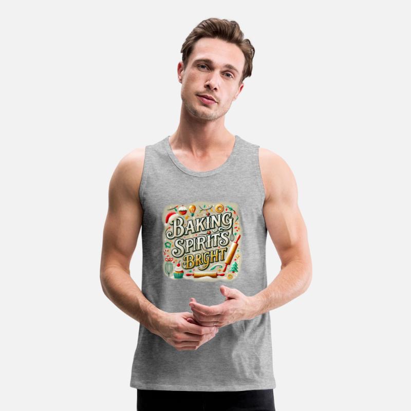 Festive Design with "Baking Spirits Bright" Phrase