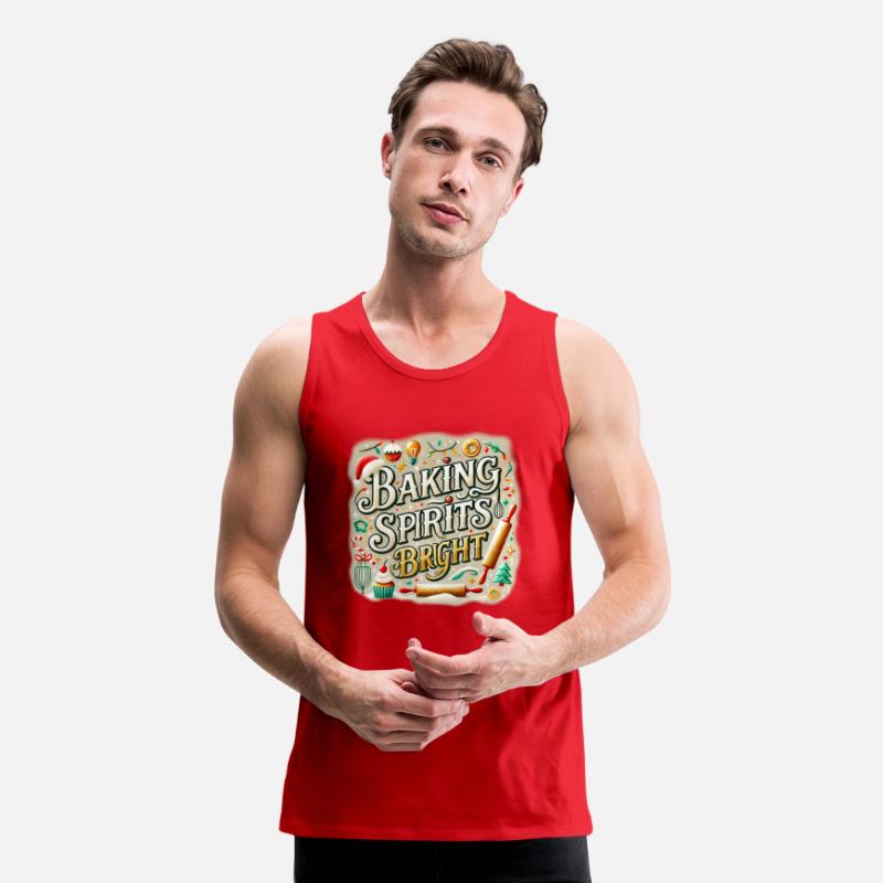 Festive Design with "Baking Spirits Bright" Phrase