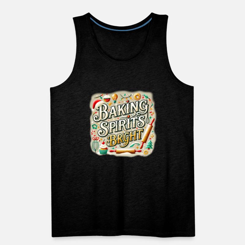Festive Design with "Baking Spirits Bright" Phrase
