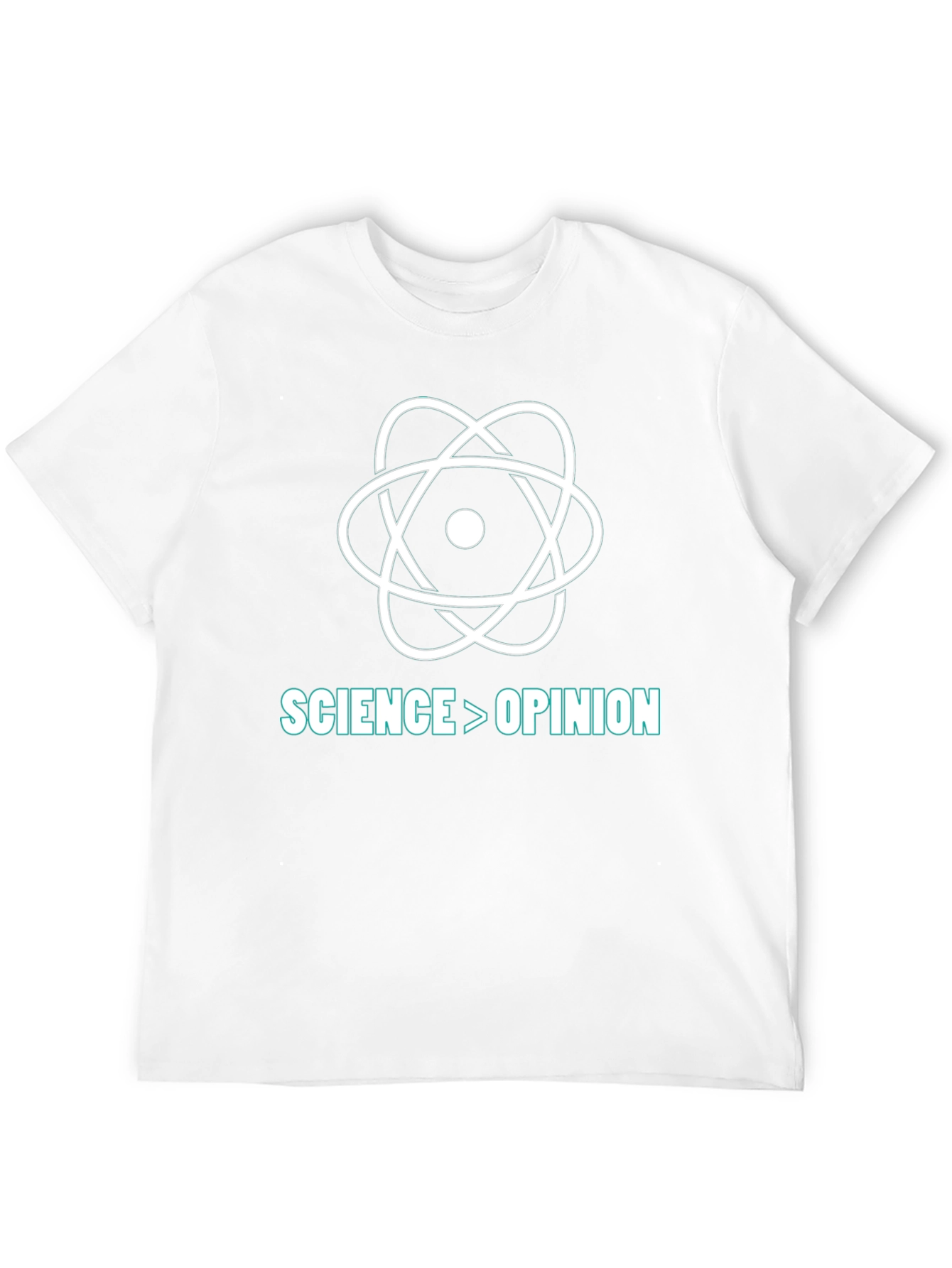 Science Over Opinion T-Shirt - Black Cotton Blend